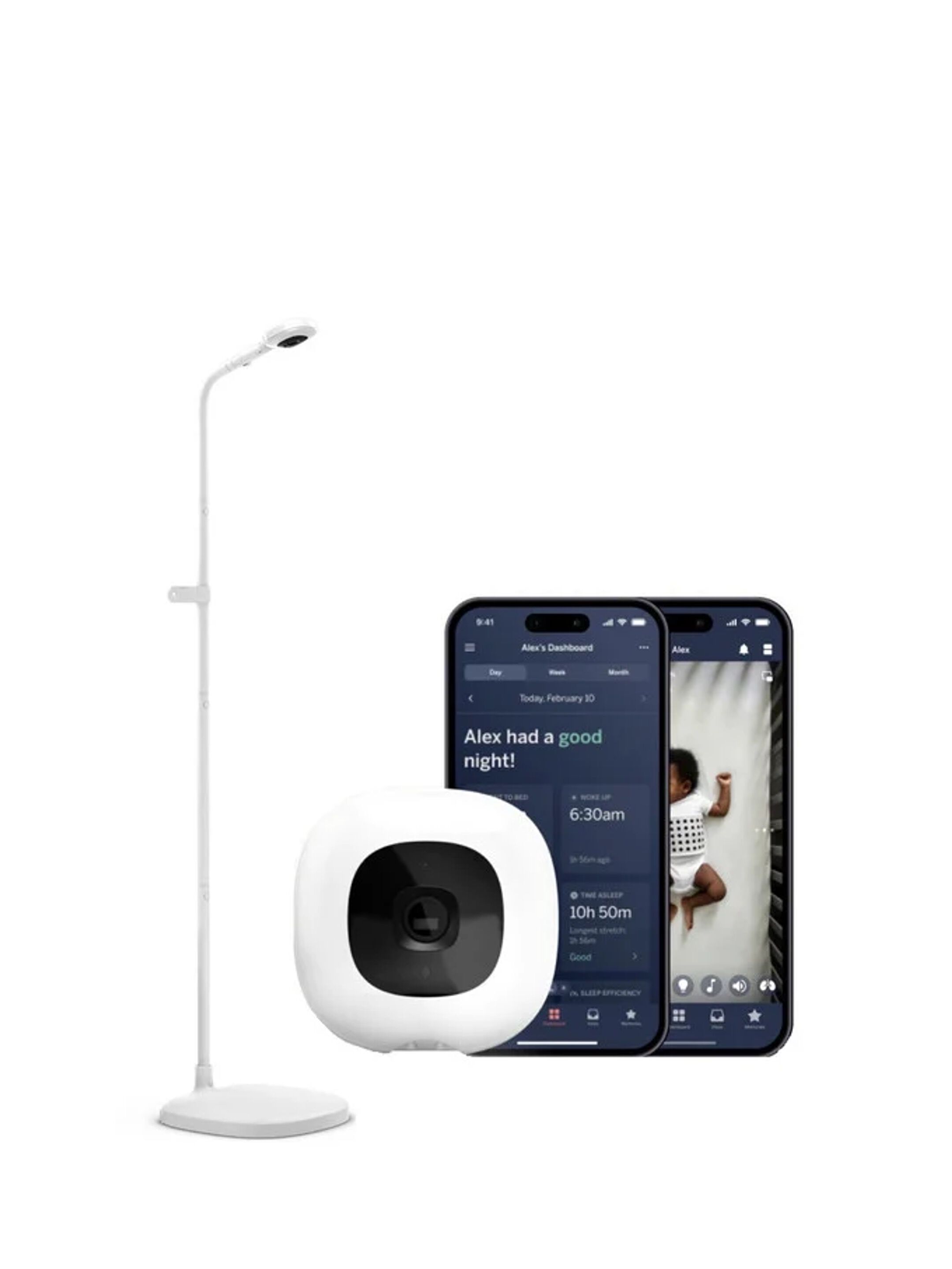 مجموعة مهد هارويل مع طاولة تغيير وخزانة ملابس وجهاز مراقبة الطفل نانيت - كشمير، 4 قطع image number 2