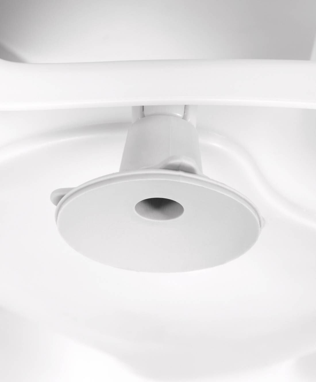 مقعد استحمام بيضاوي - أبيض/رمادي image number 6