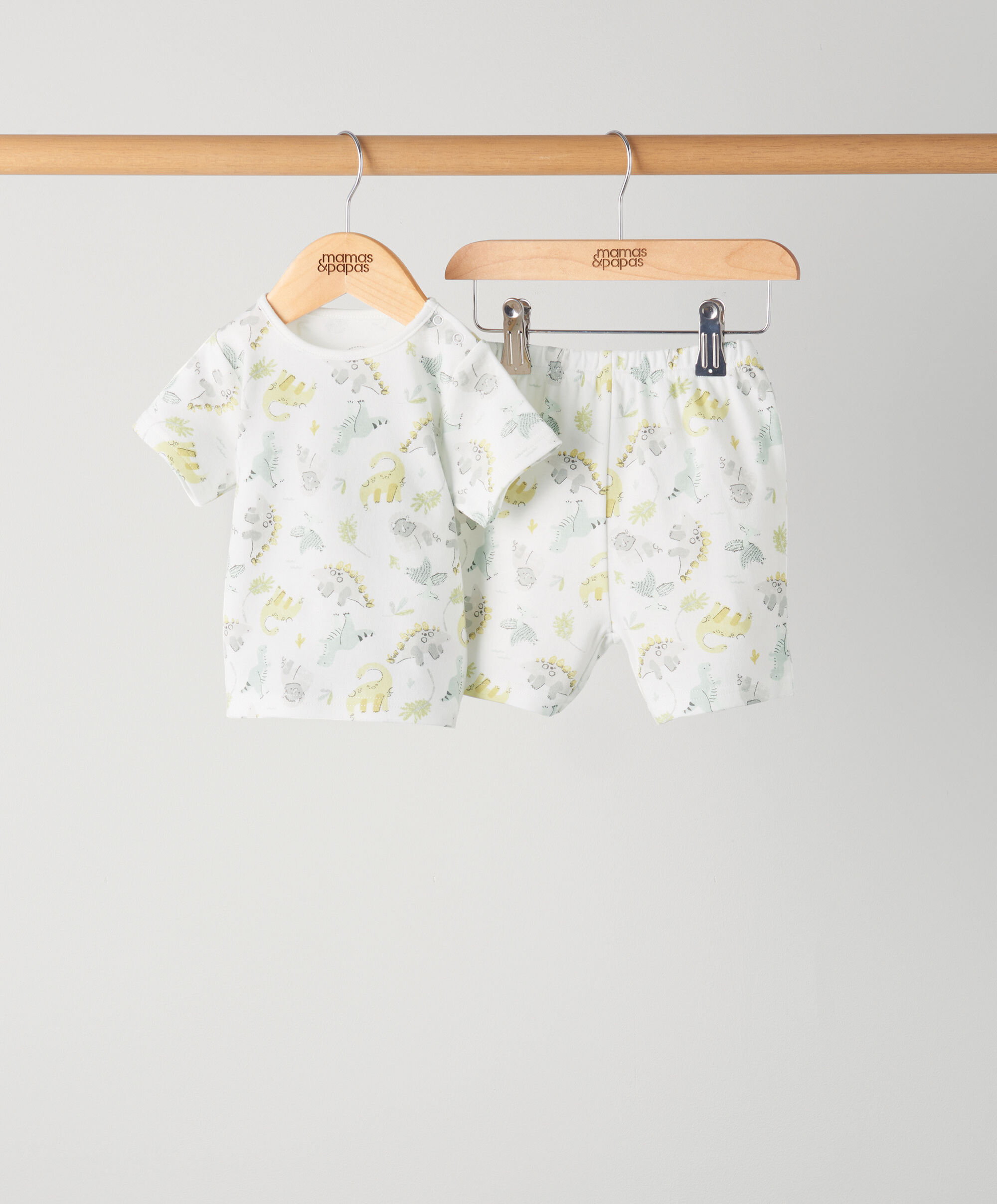 بيجاما بشورت بطبعة ديناصور للأولاد image number 1