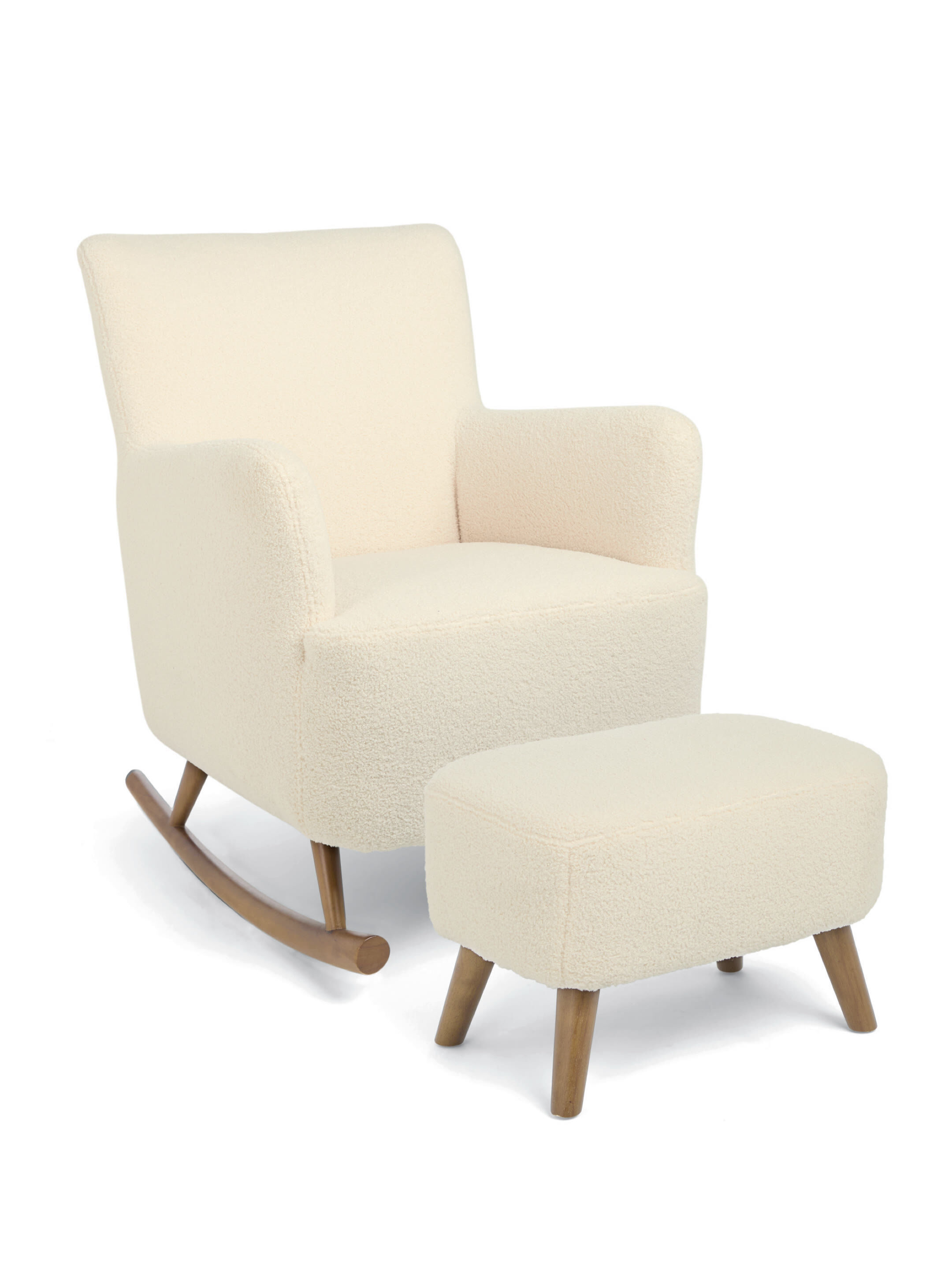 Elwood Nursing Chair & Stool Off White image number 2