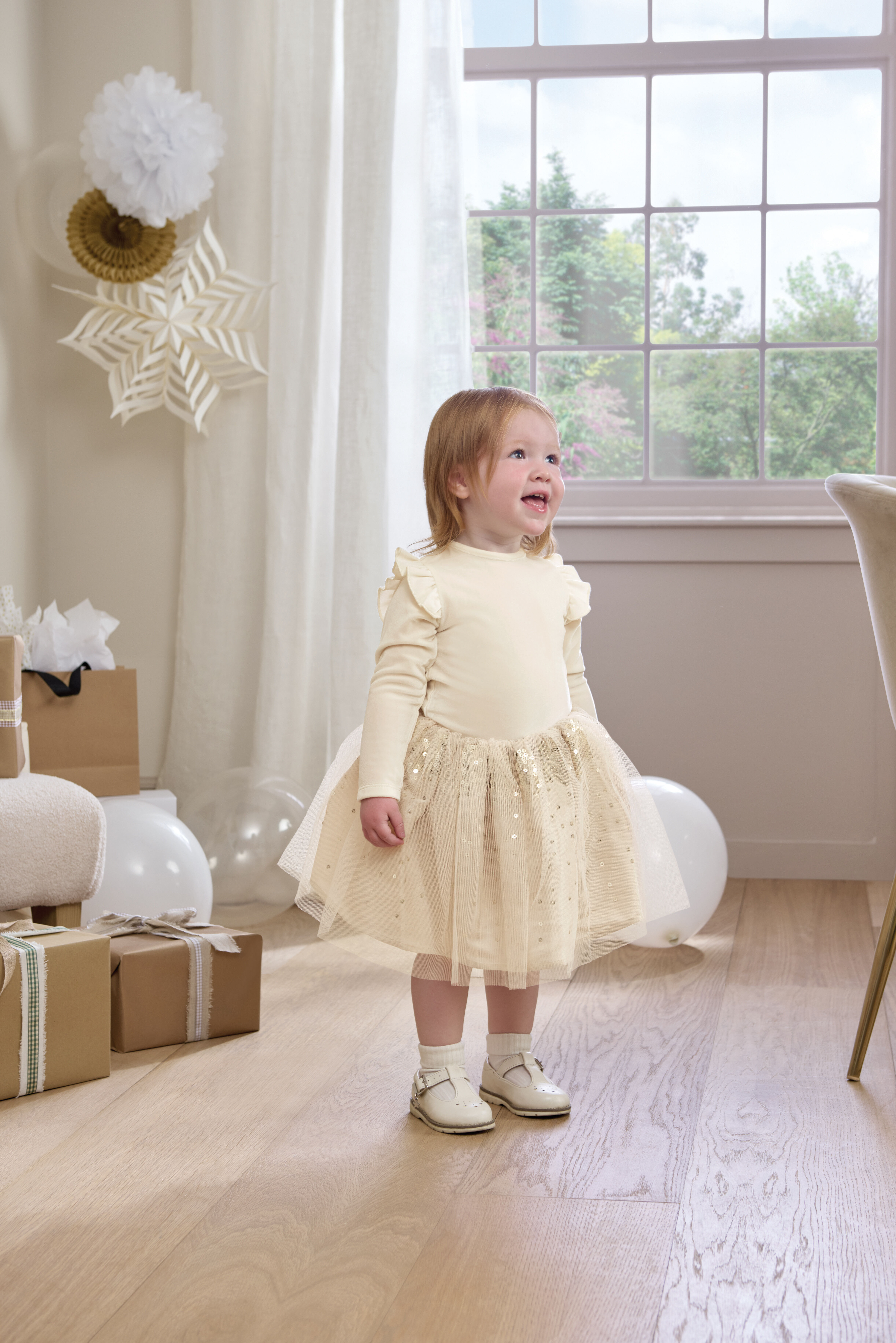 طقم لباس قطعة واحدة مخمل وتنورة توتو - قطعتان image number 7