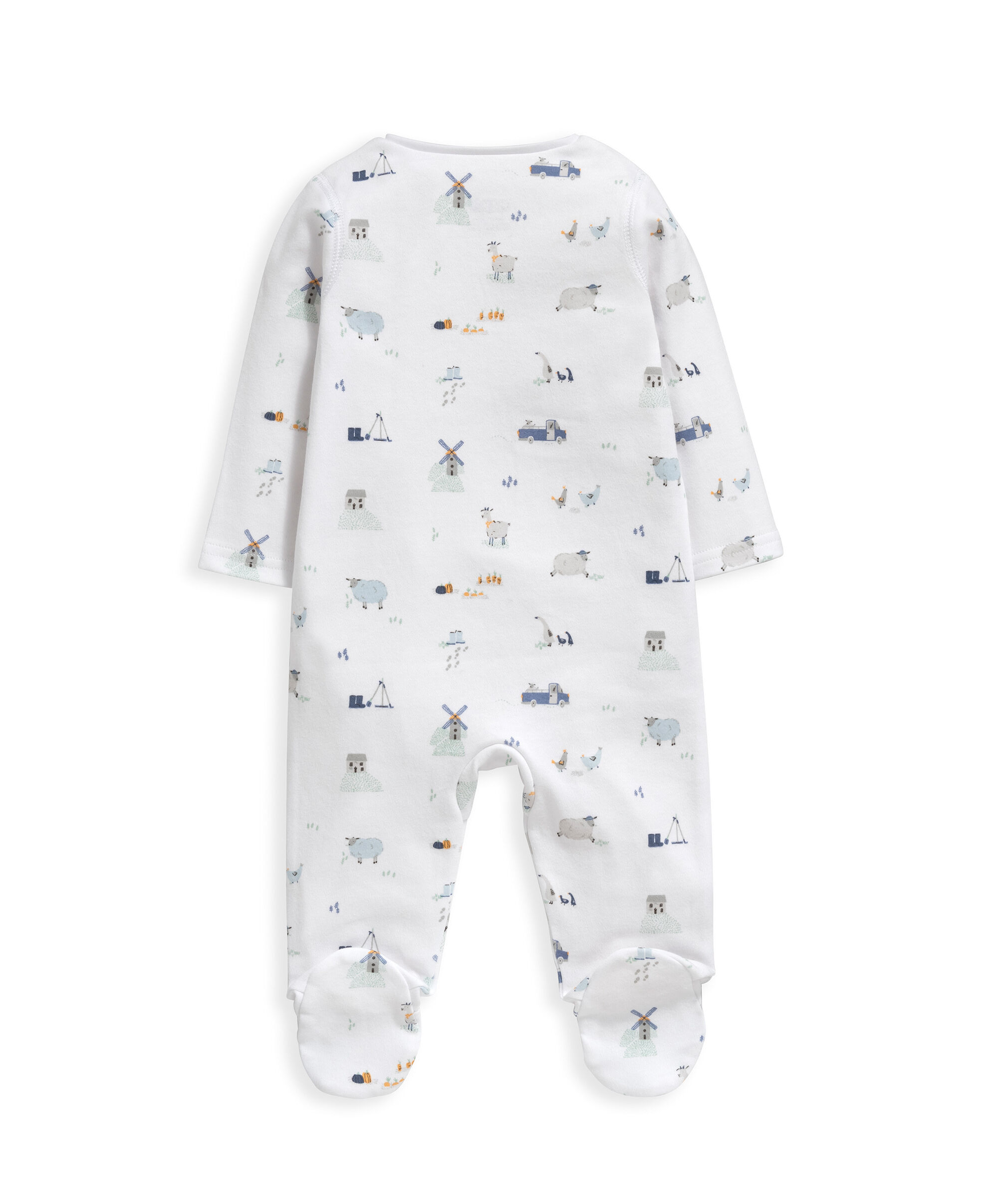 لباس الكل في واحد بسحّاب ونقشة مزرعة image number 2