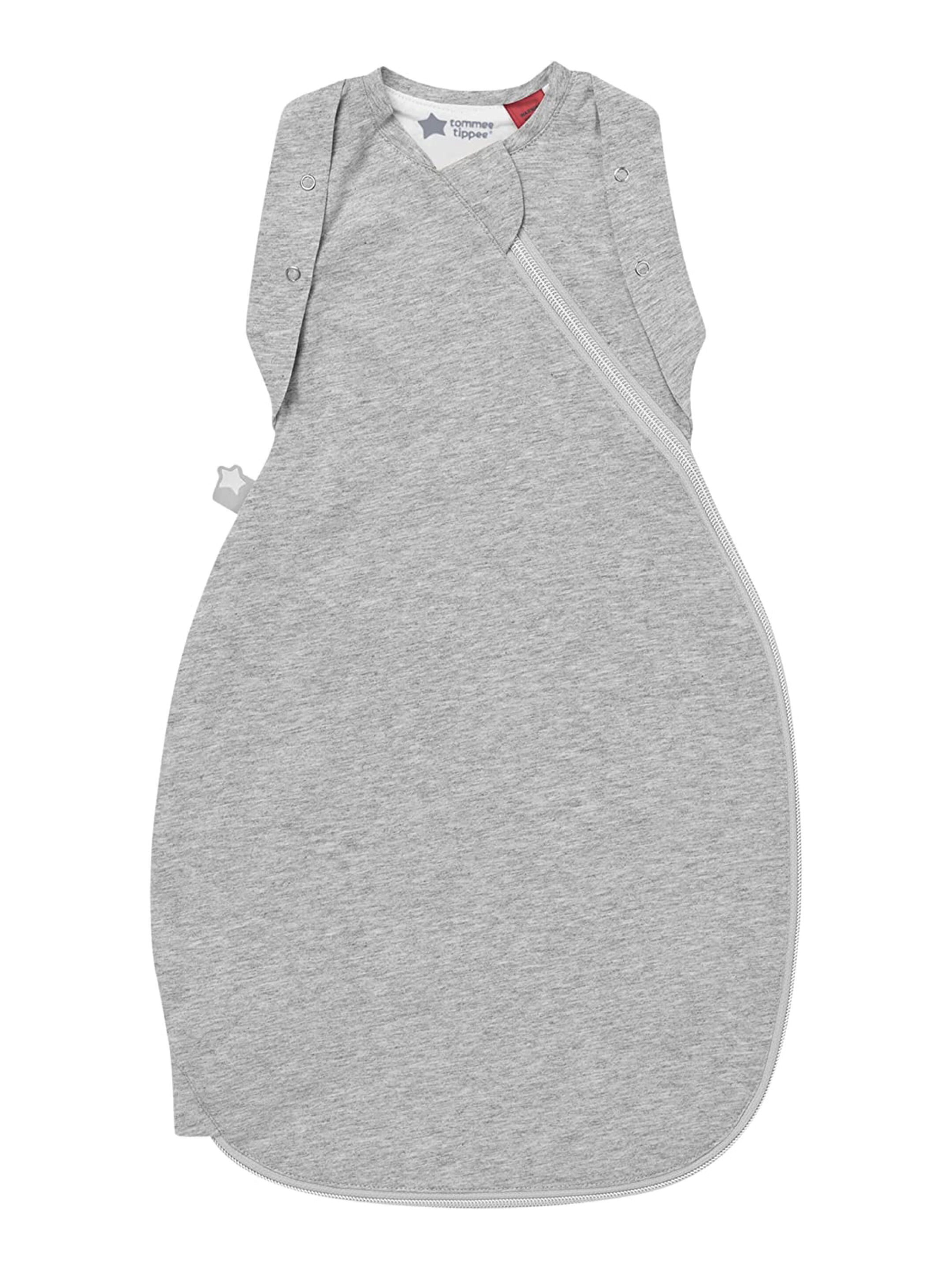 كيس نوم ملفوف بمعدل دفء 1 لحديثي الولادة حتى 3 شهور من تومي تيبي - رمادي فاتح image number 1