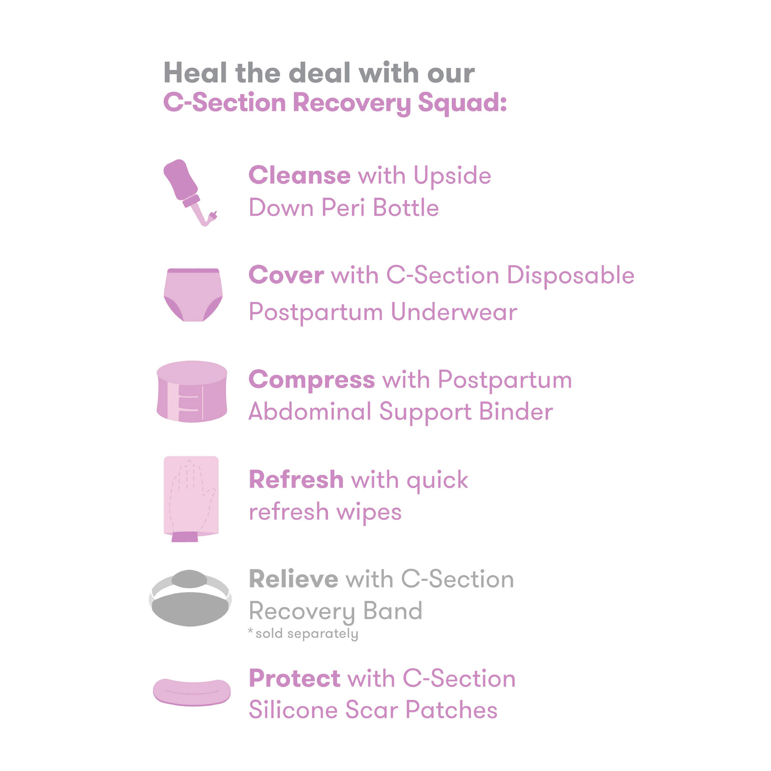 مجموعة التعافي بعد الولادة القيصرية فريدا موم image number 2