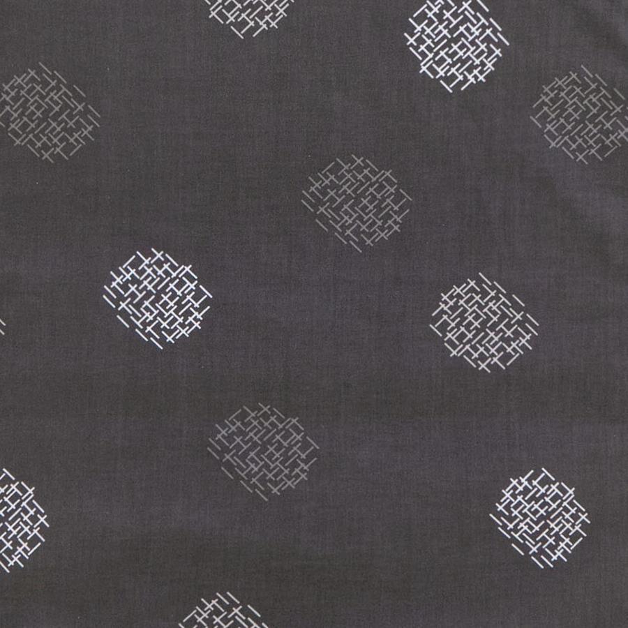 شرشف لمهد مامارو للنوم بلون رمادي ونقشة خطوط متقاطعة image number 2