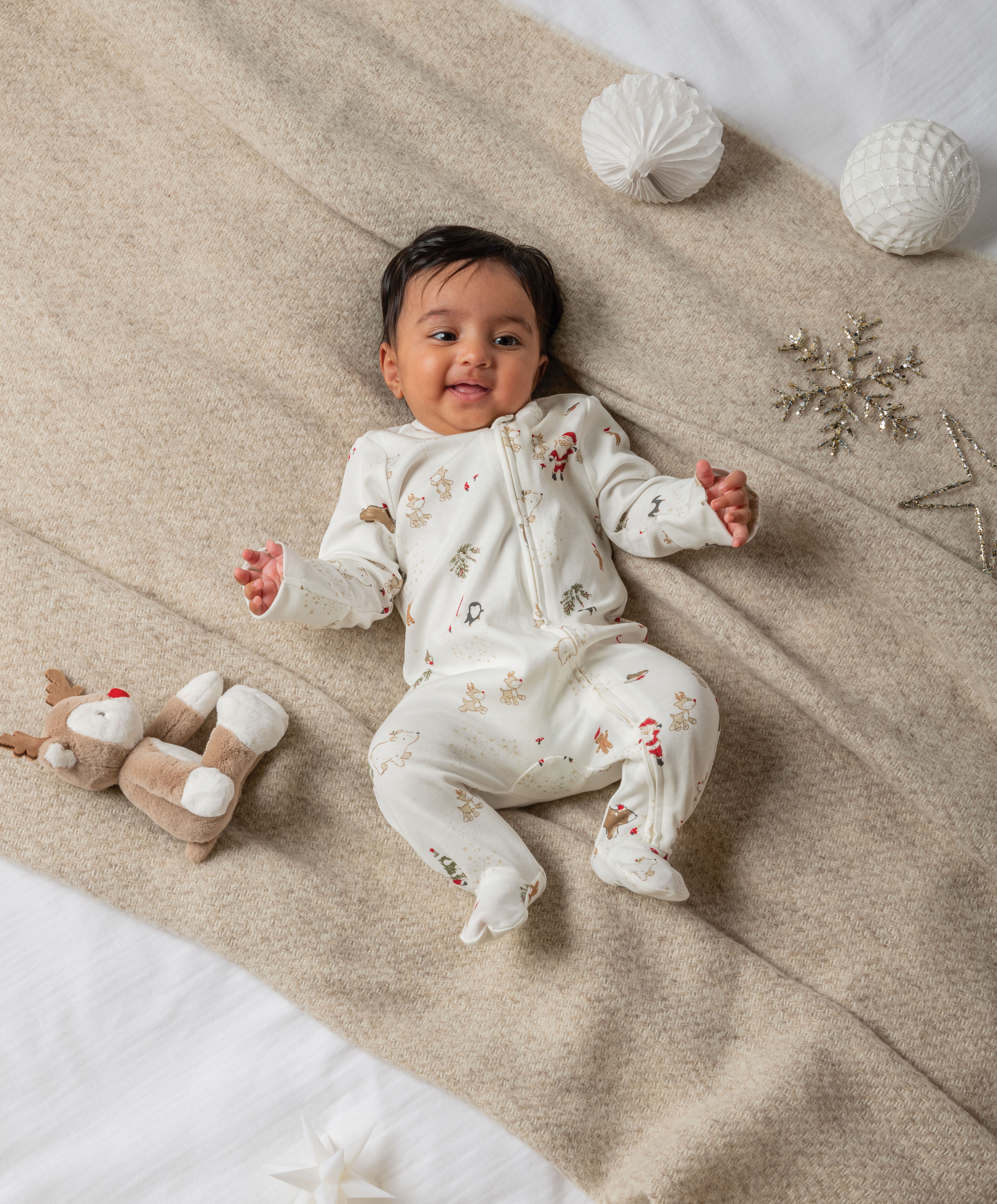 بيجاما قطعة واحدة بنقشة كريسماس image number 4