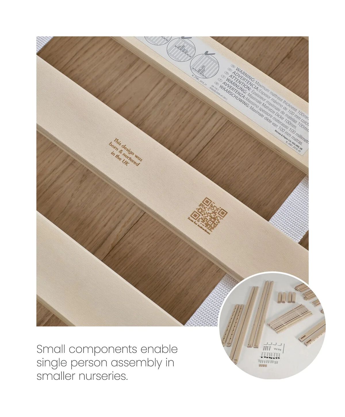 مهد سولو صغير - أبيض image number 4