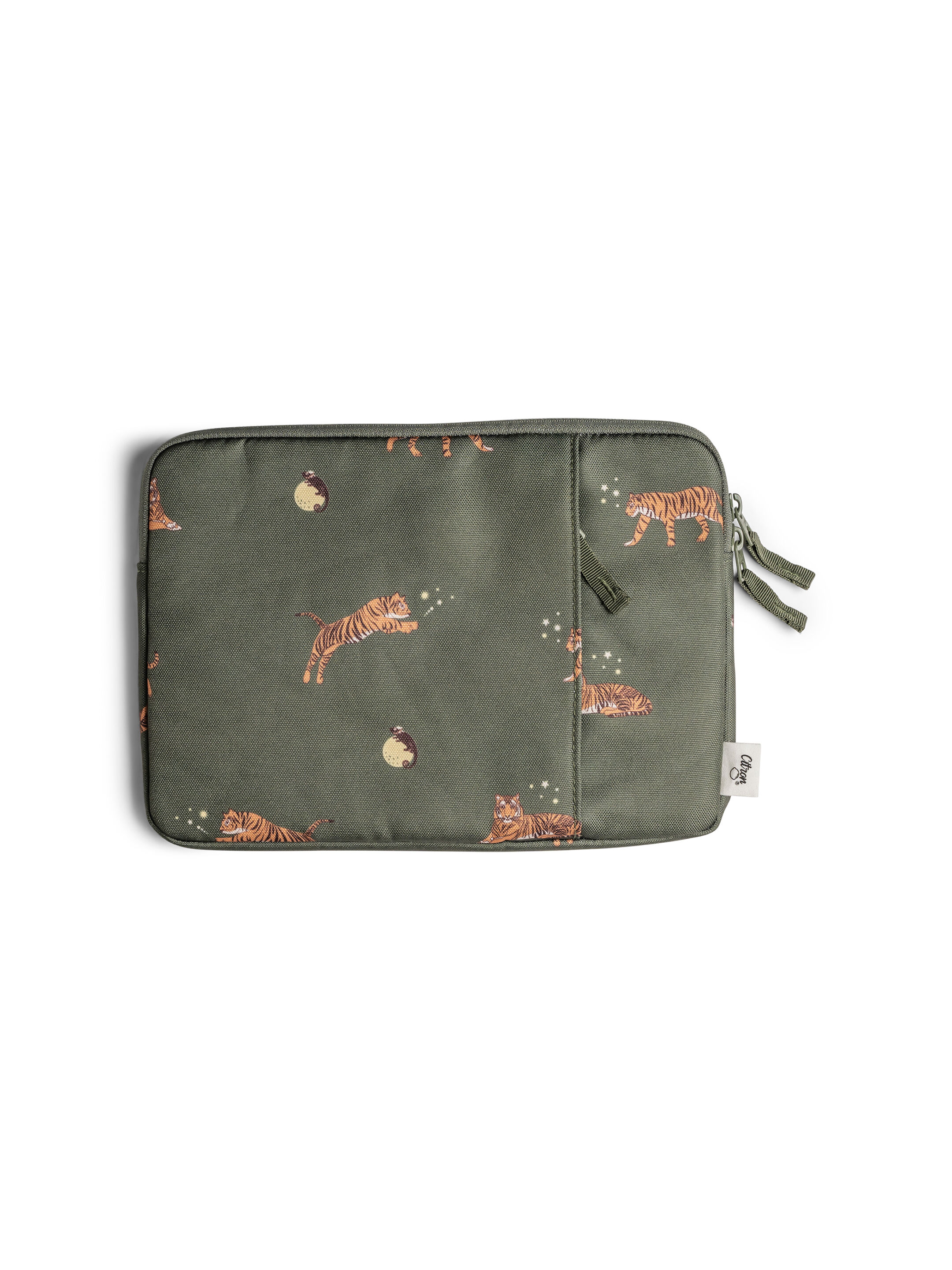 حافظة ايباد بسحاب بنقشة نمر من سيترون image number 2