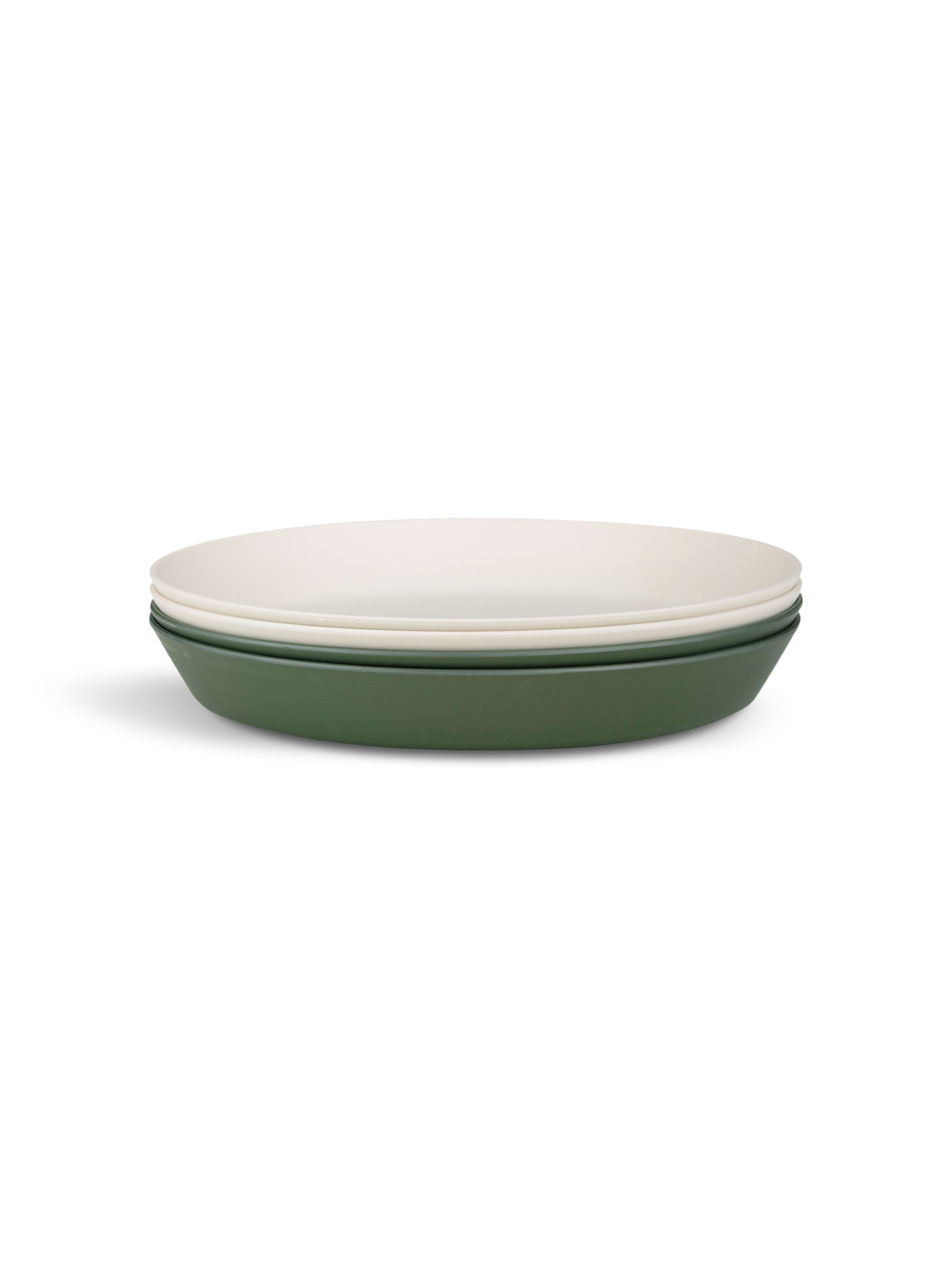 طقم أطباق من مواد حيوية من سيترون - 4 قطع بلون أخضر/كريمي image number 3