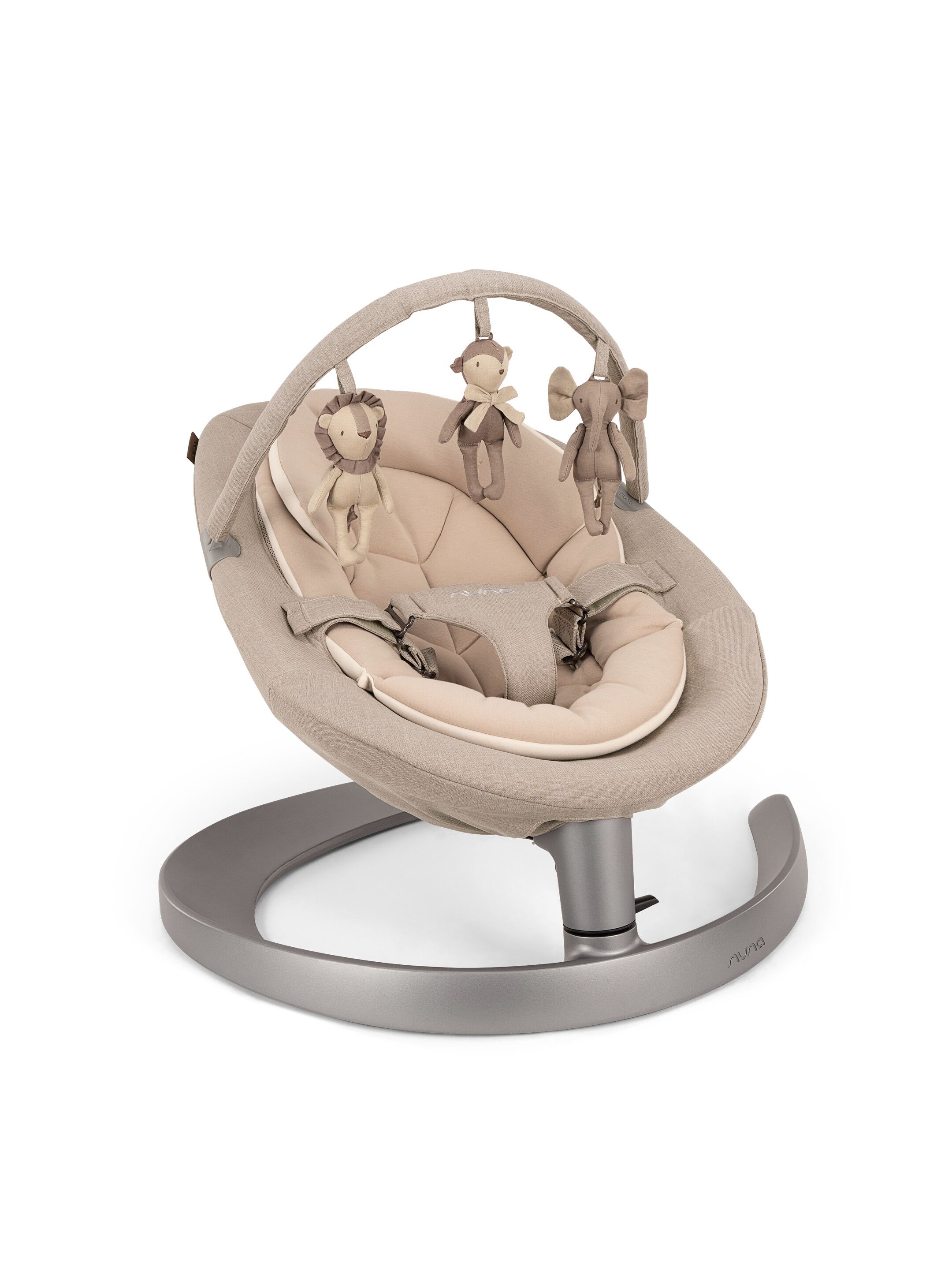 كرسي هزاز نونا ليف - بيج داكن بدمى