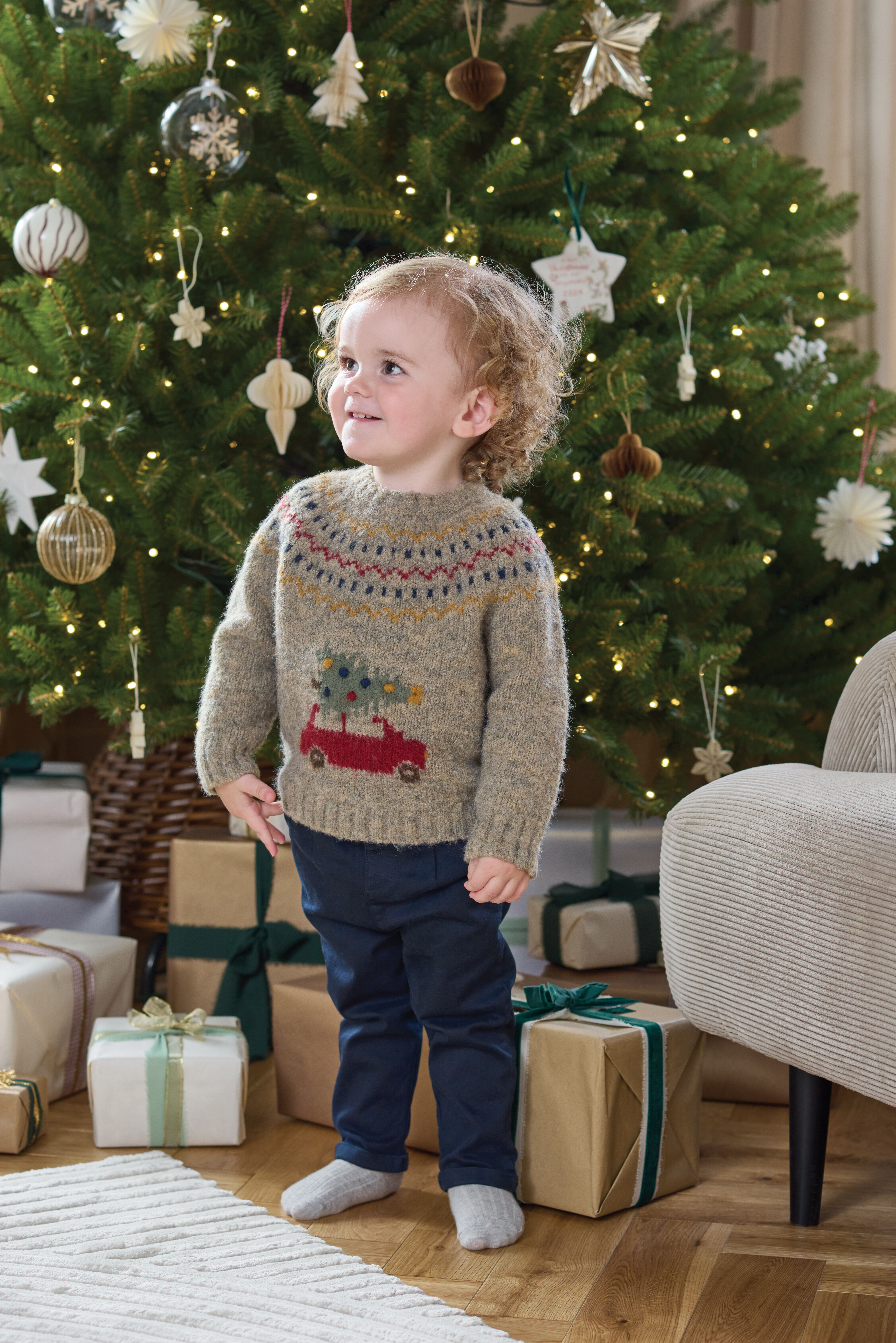 سترة كريسماس بتصميم سيارة image number 6