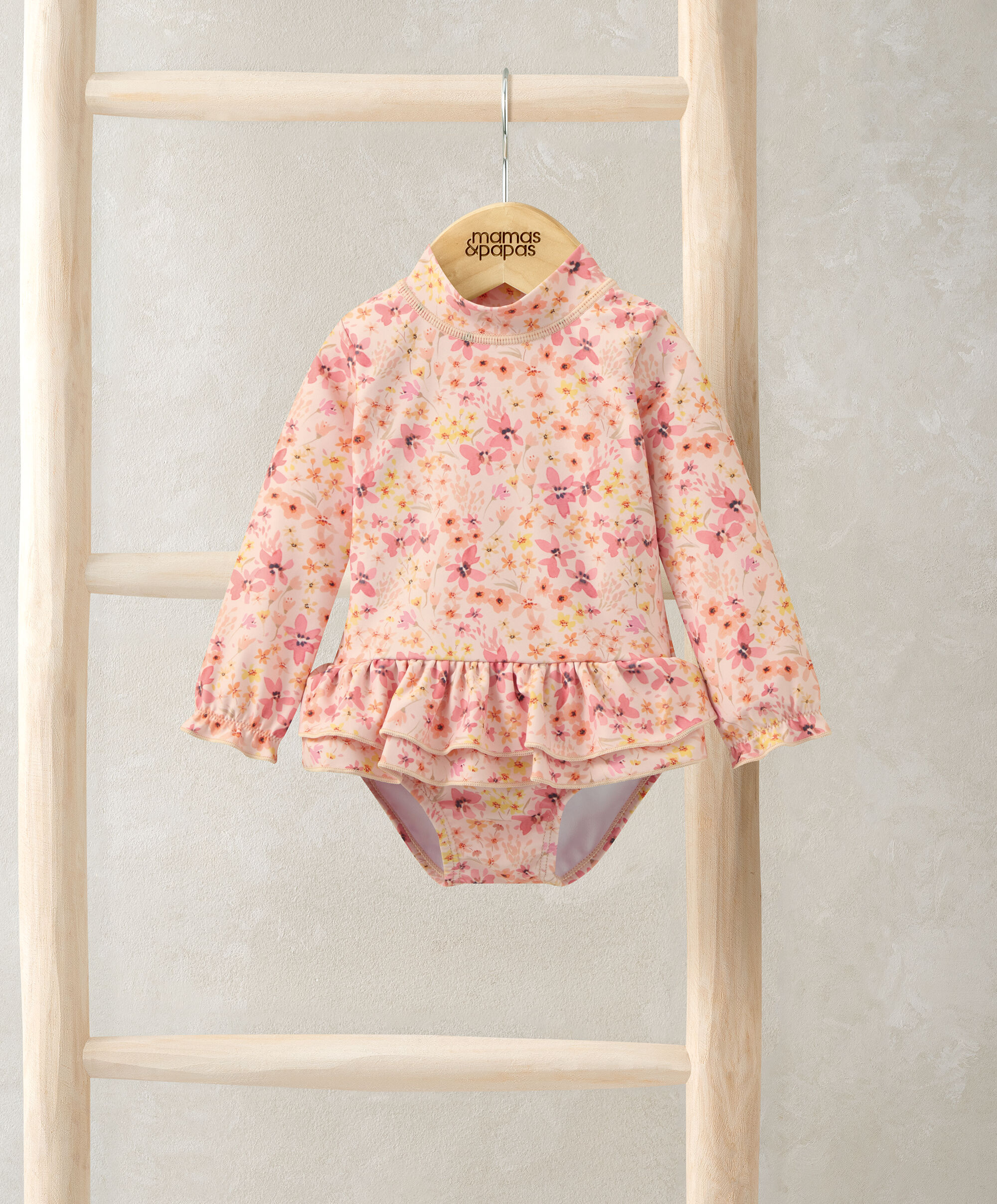 بدلة سباحة بنقشة أزهار