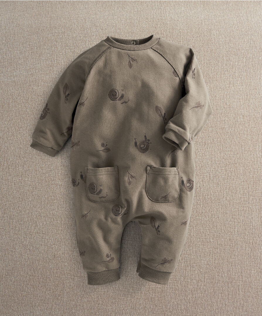 Snail Print Romper