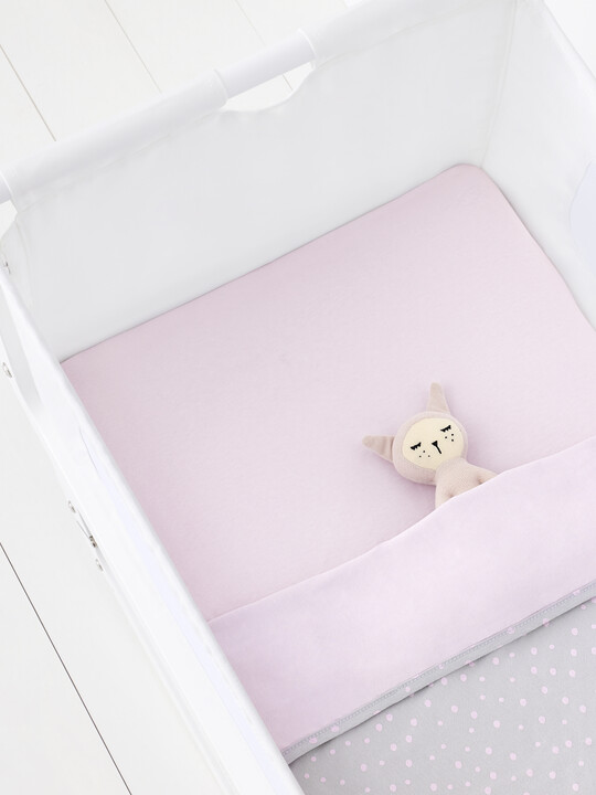 Snuz 3pc Crib Bedding Set – Rose Spots image number 4
