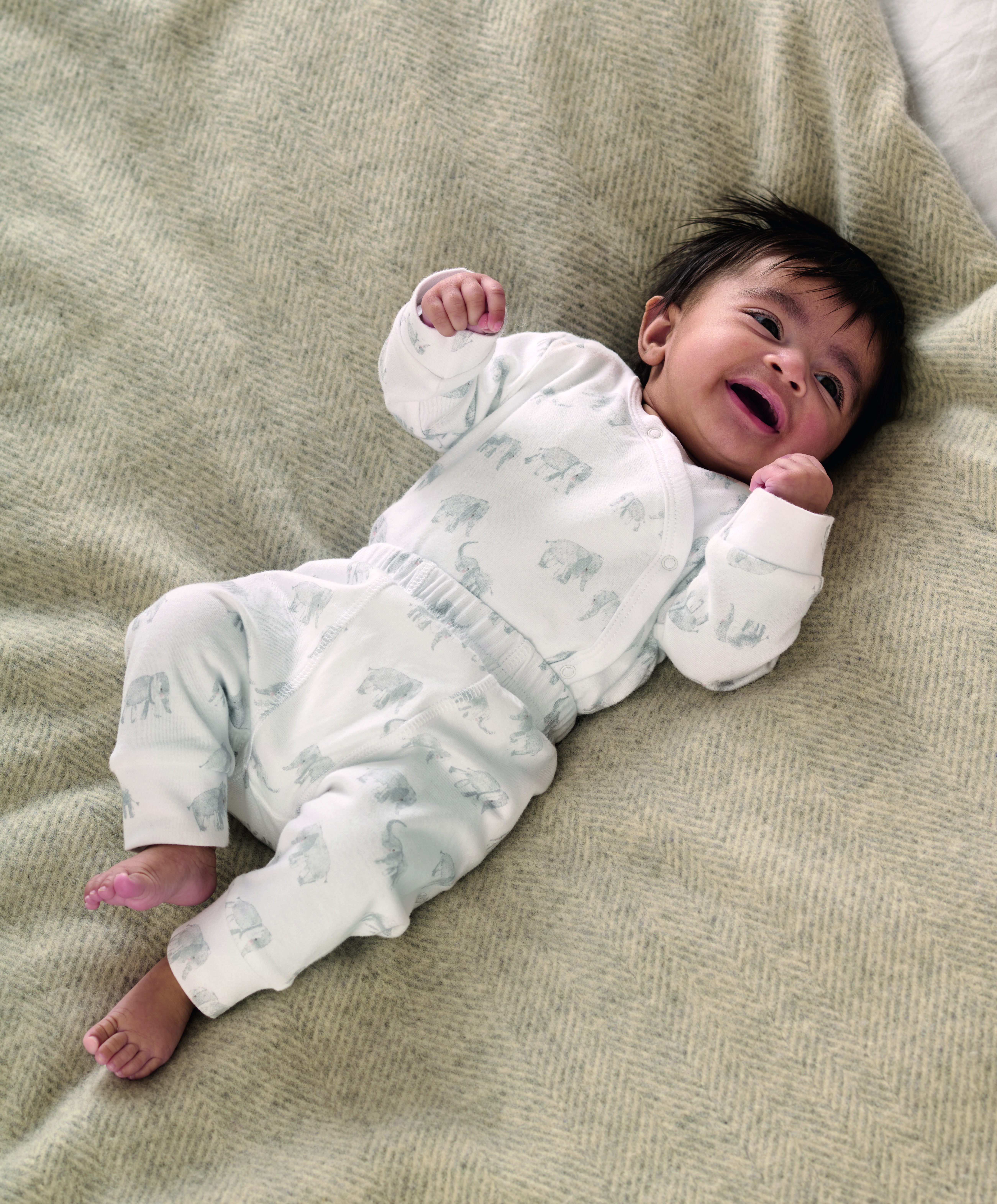 طقم جيرسيه بنقشة فيل- قطعتان image number 5