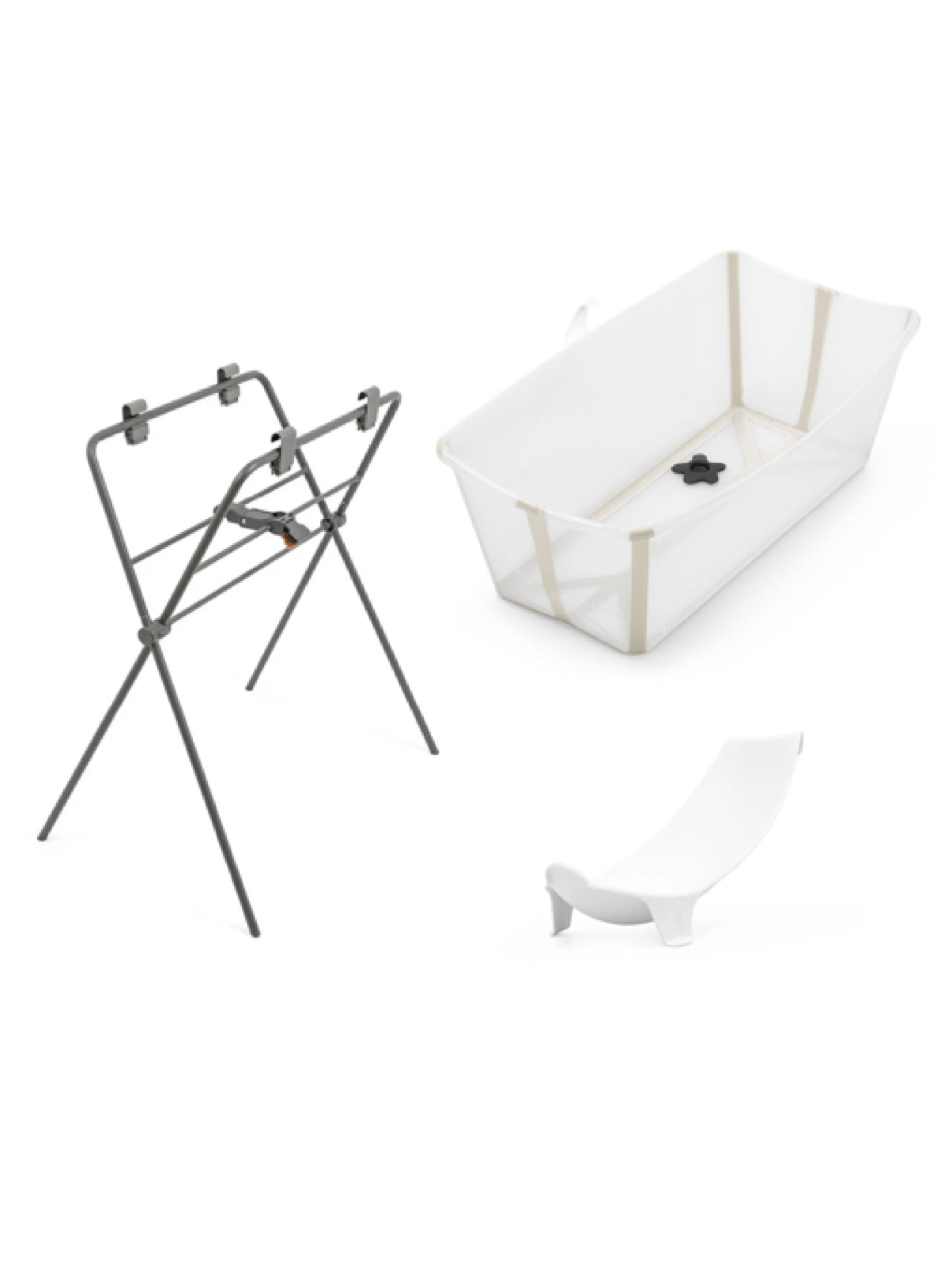  Stokke Flexi Bath Sandy Beige + Flexi Bath Stand Bundle ( 2 pieces)