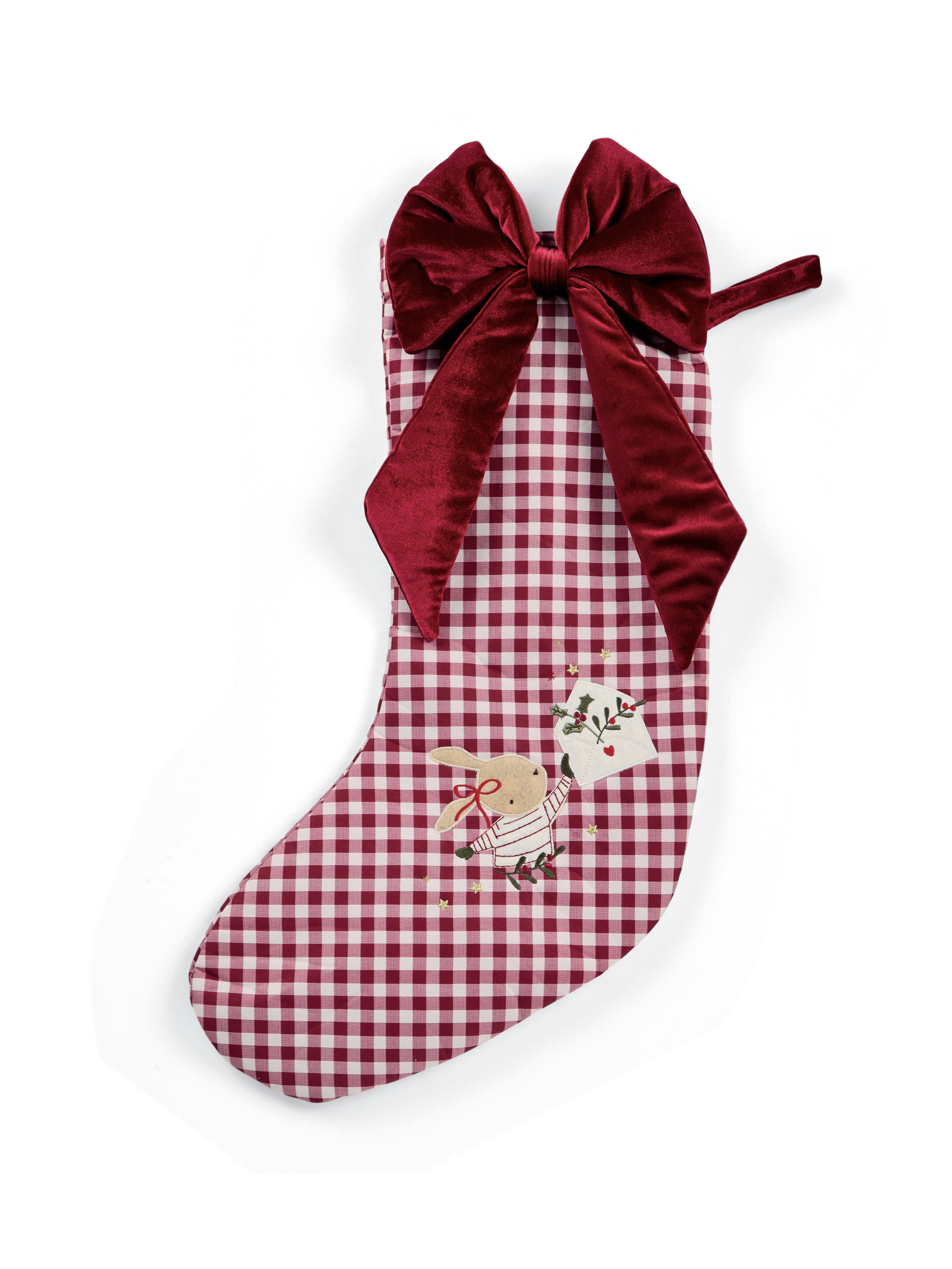 Large Stocking - Gingham personalisable