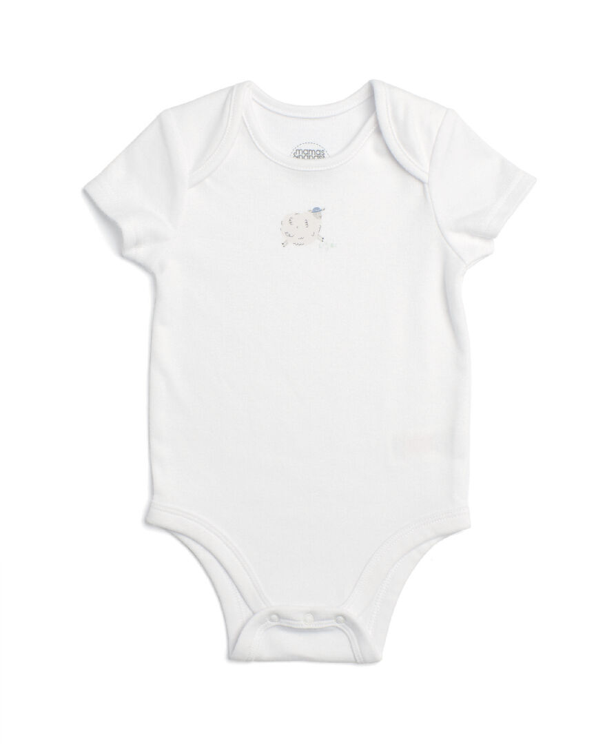 مجموعة ملابس متنوعة للرضع بلون أزرق فاتح- 6 قطع image number 4