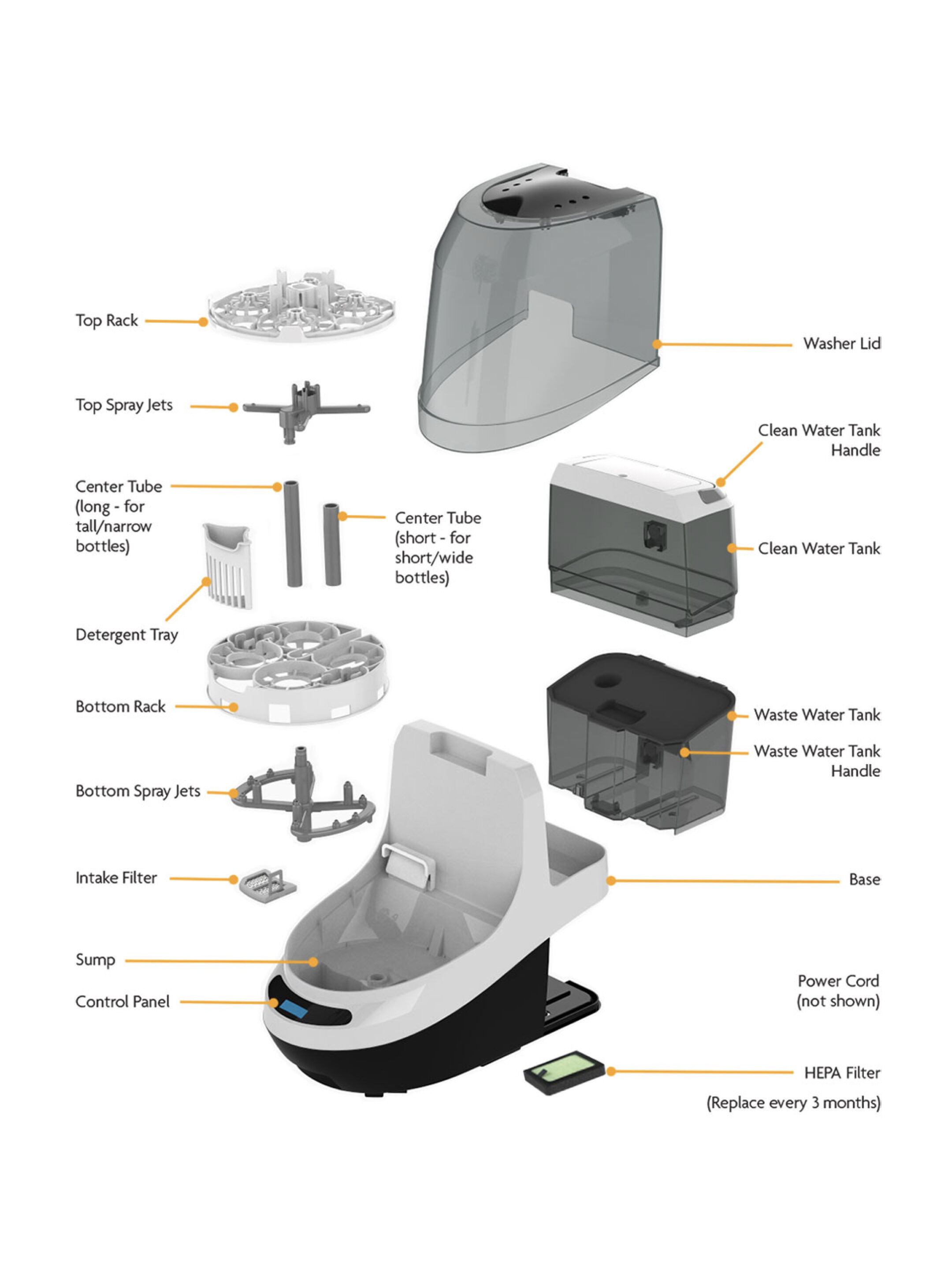 غسالة زجاجات الرضاعة برو من بيبي بريزا image number 5