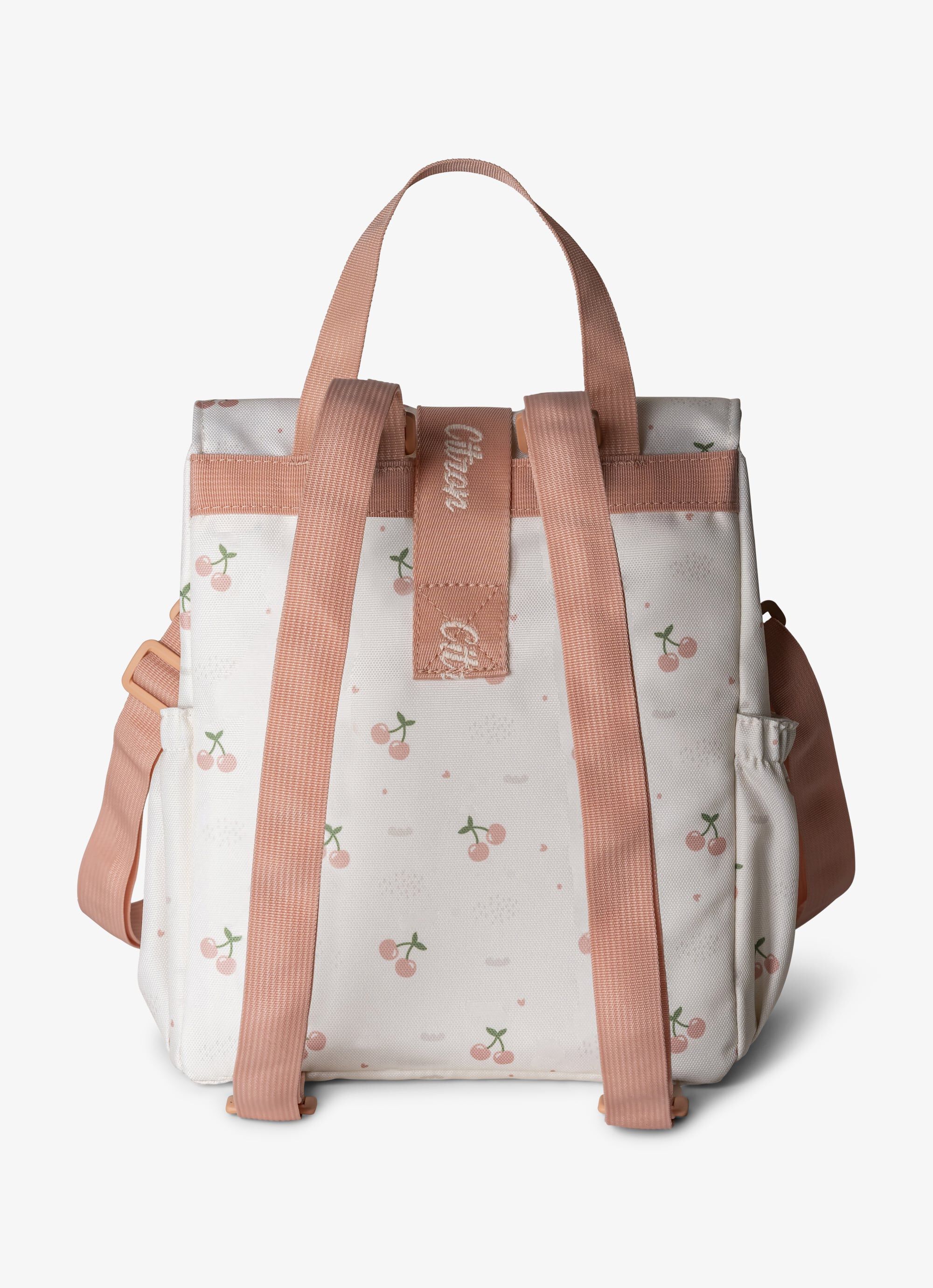 حقيبة غداء عازلة للحرارة بتصميم ملفوف من سيترون - نقشة كرز image number 2