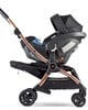 Airo 6 Piece Black Essentials Bundle with Black Aton Car Seat- Black with Rose Gold Frame image number 6