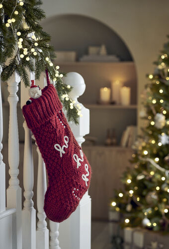 جورب بتطريز هو هو هو image number 1