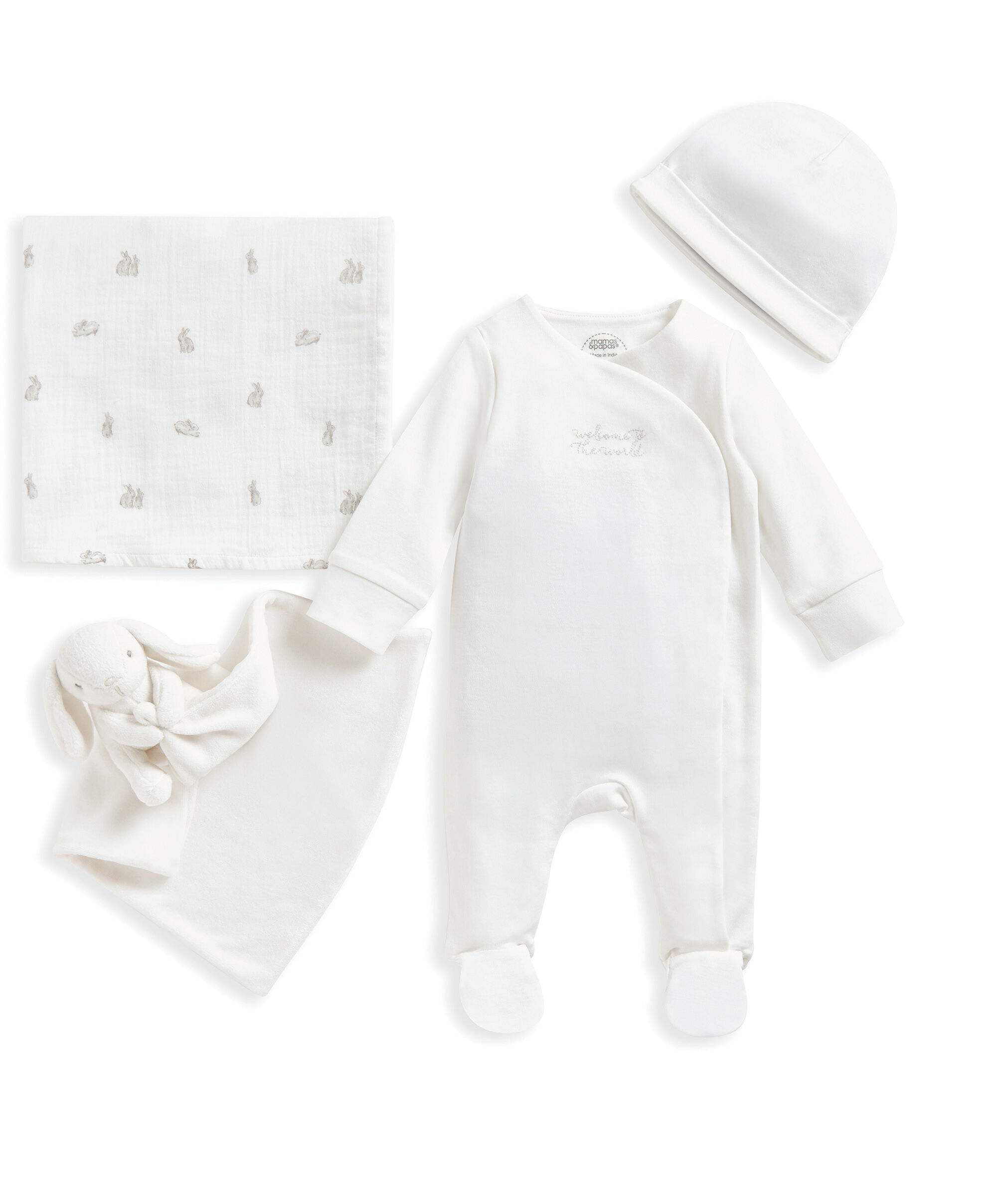 مجموعة هدايا ويلكم تو ذا وورلد للمواليد الجدد &ndash; يوني سكس image number 3