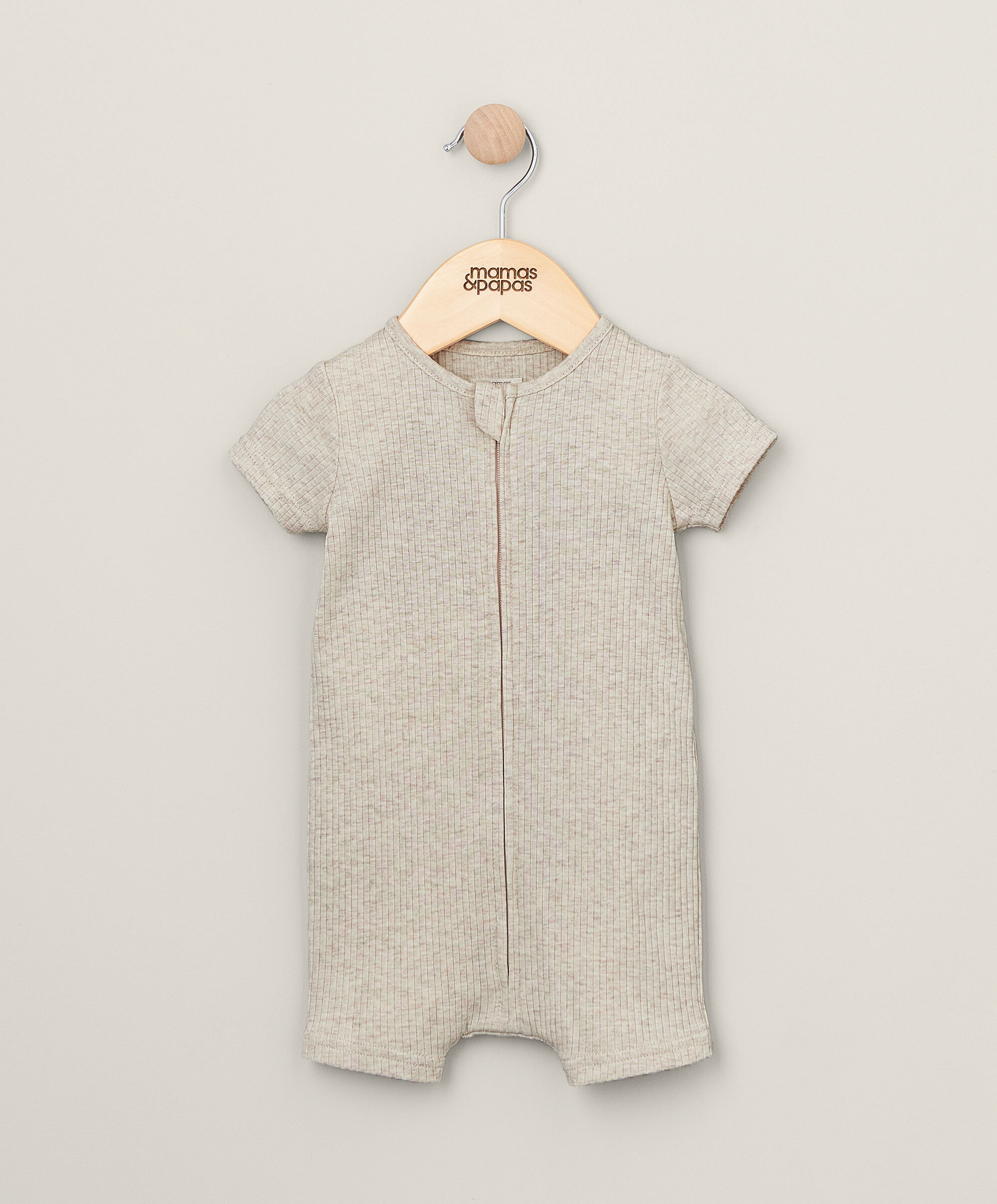 رومبر عضوي مضلع بسحّاب - بيج image number 1