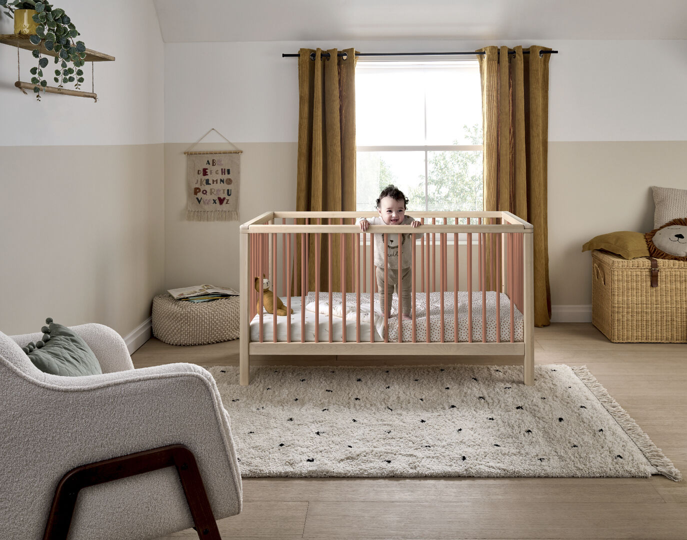 مهد سولو صغير - طبيعي تيراكوتا image number 2