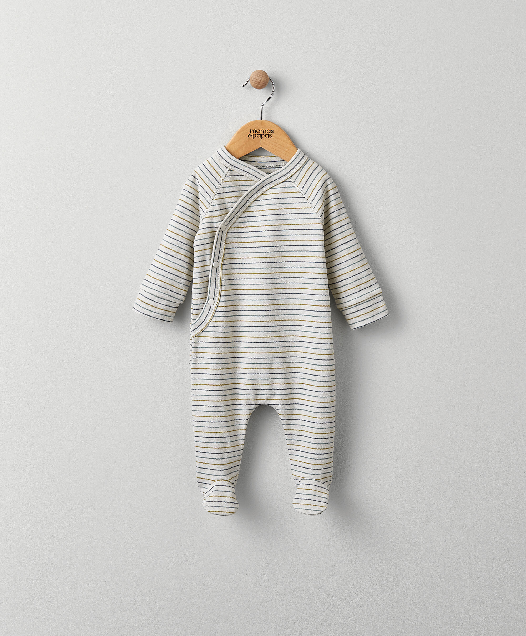 لباس الكل في واحد بتصميم ملفوف مخطط image number 1