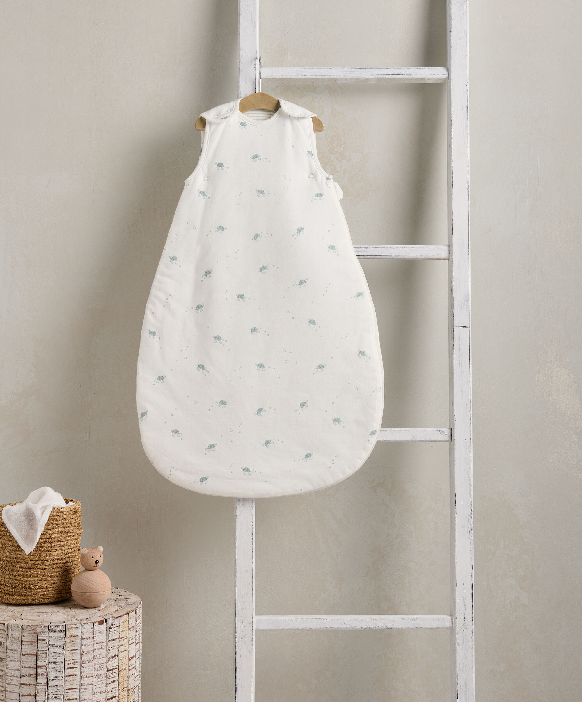 كيس نوم دريم بود للأطفال منذ الولادة حتى 6 شهور بنقشة سلحفاة - معدل دفء 2.5 image number 1