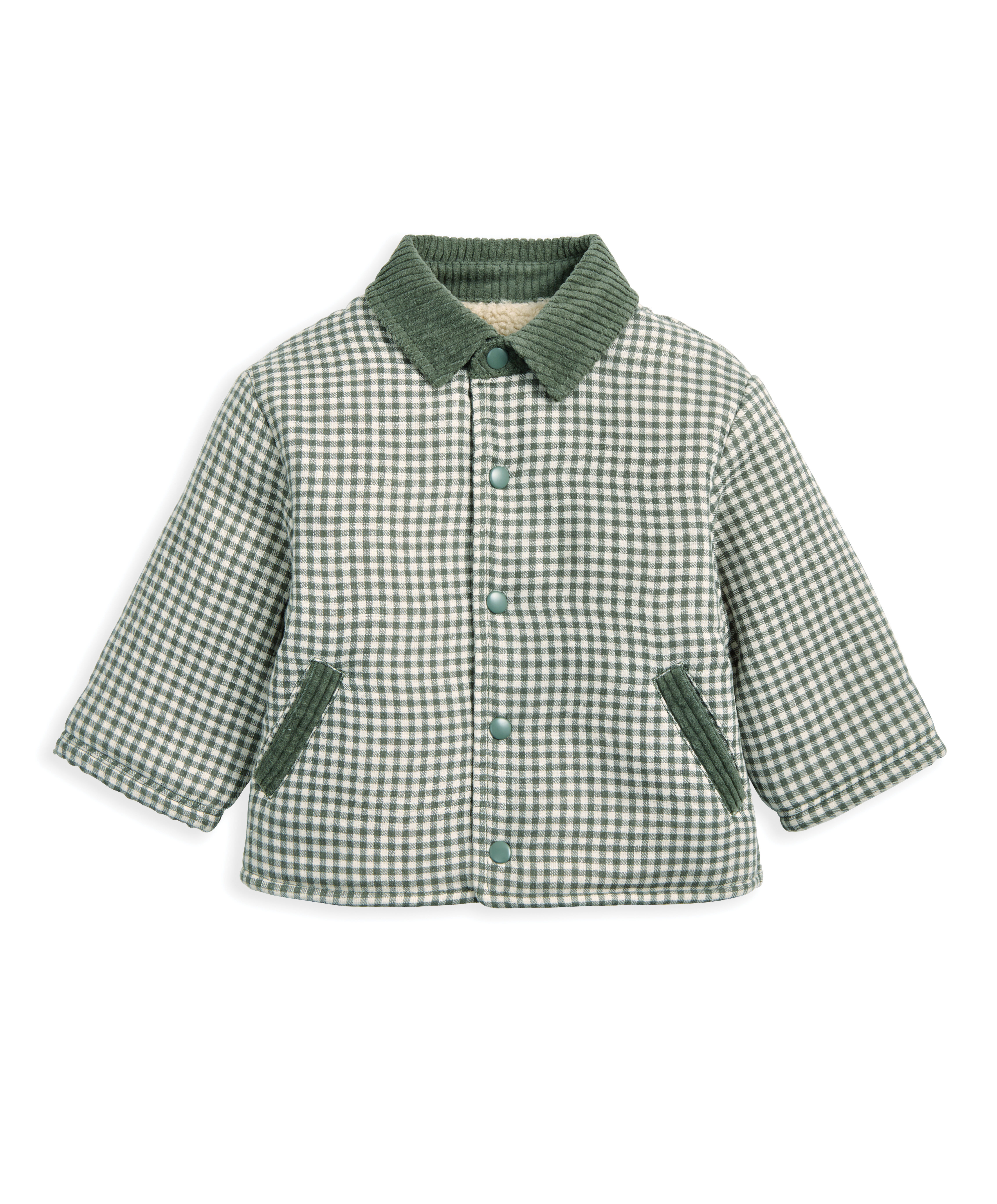 جاكيت بنقشة مربعات image number 2