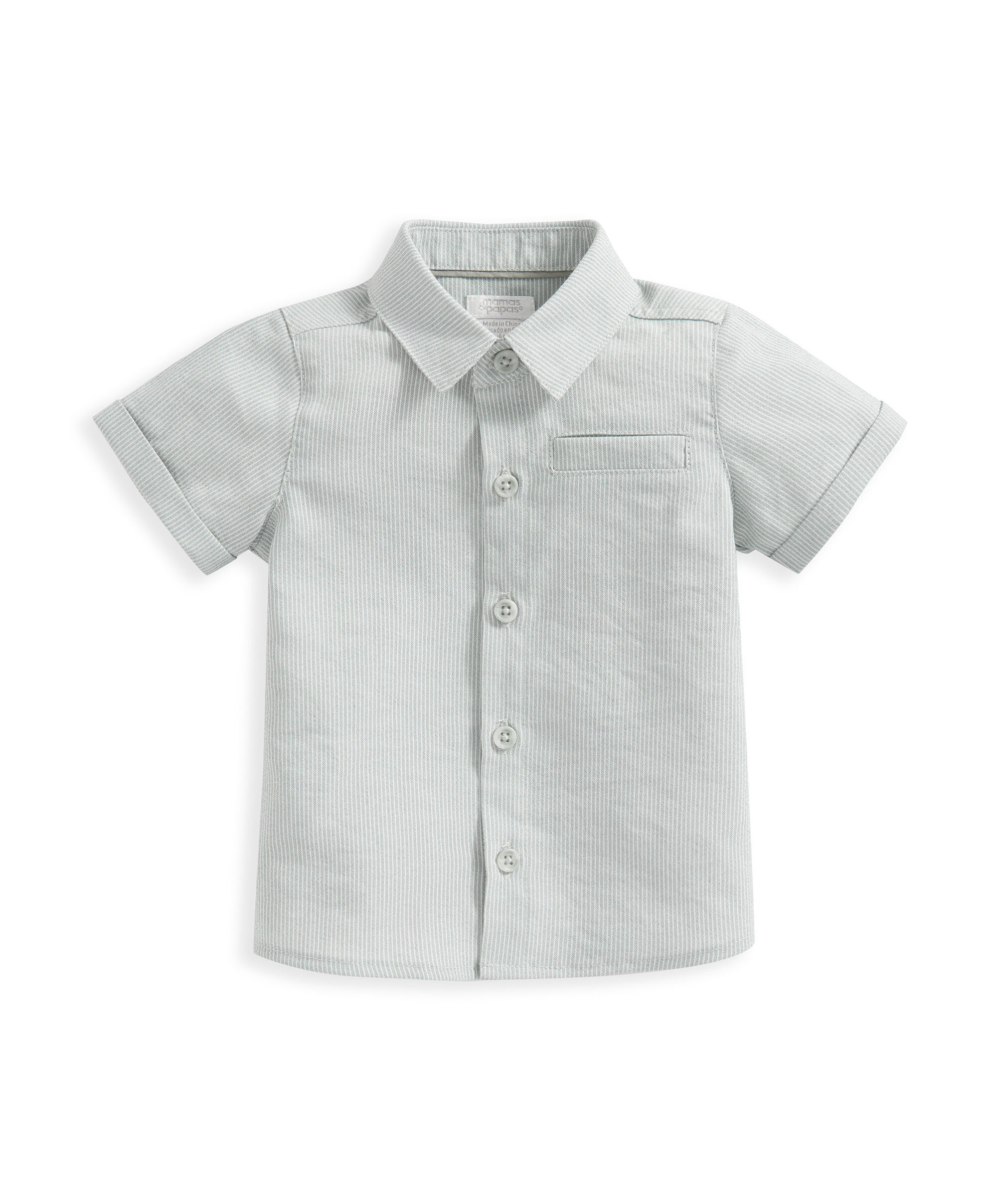 طقم قميص مخطط ودنغري - قطعتان image number 4