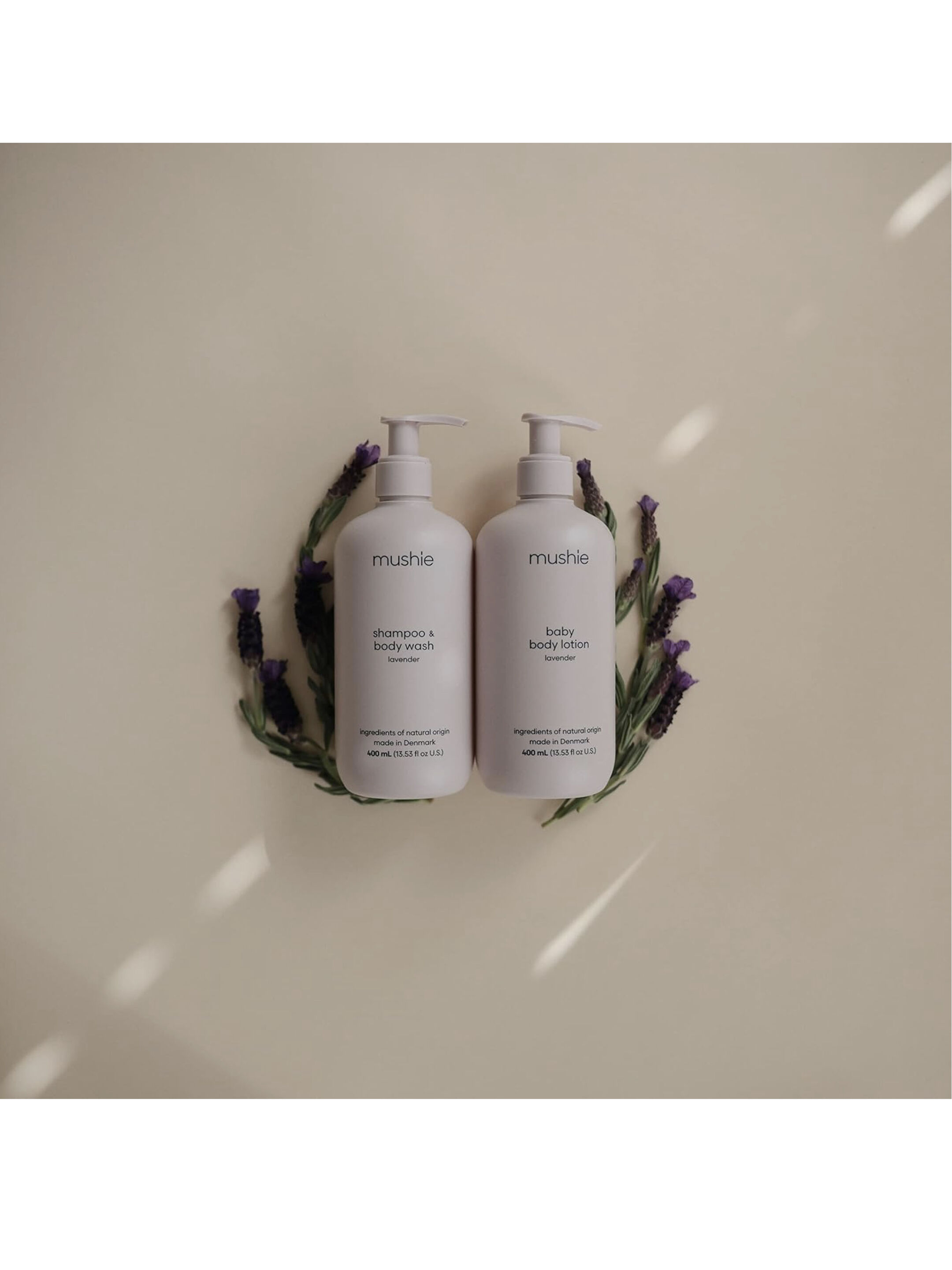 Mushie Baby Shampoo & Body Wash Lavender (Cosmos) - 400 ml (8 pcs) image number 2