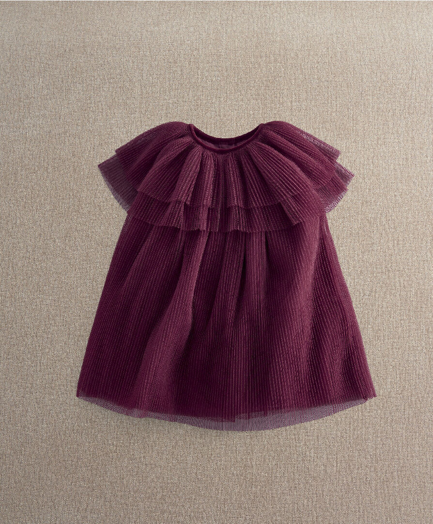 Pleated Cape Dress image number 1