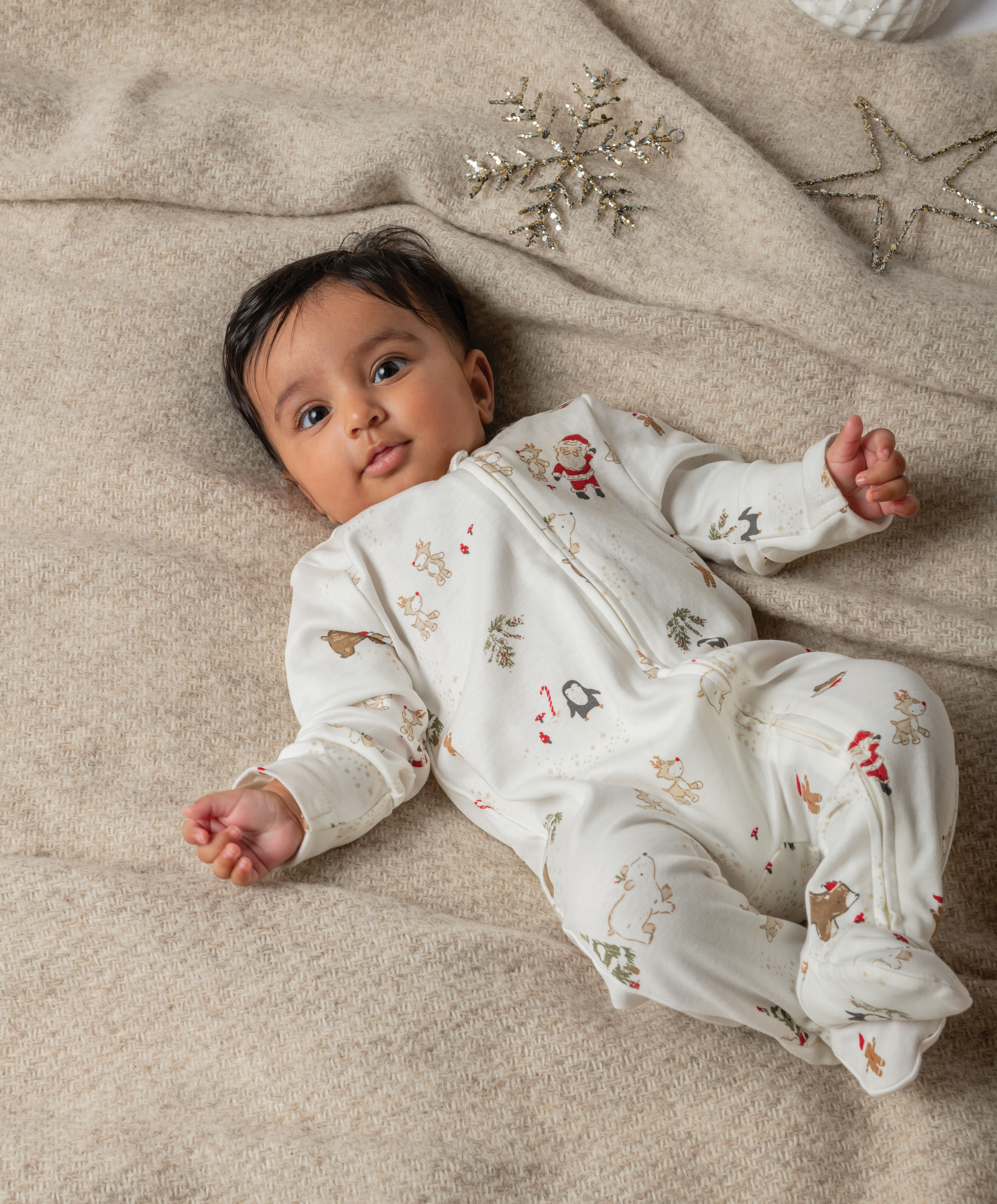 بيجاما قطعة واحدة بنقشة كريسماس image number 3