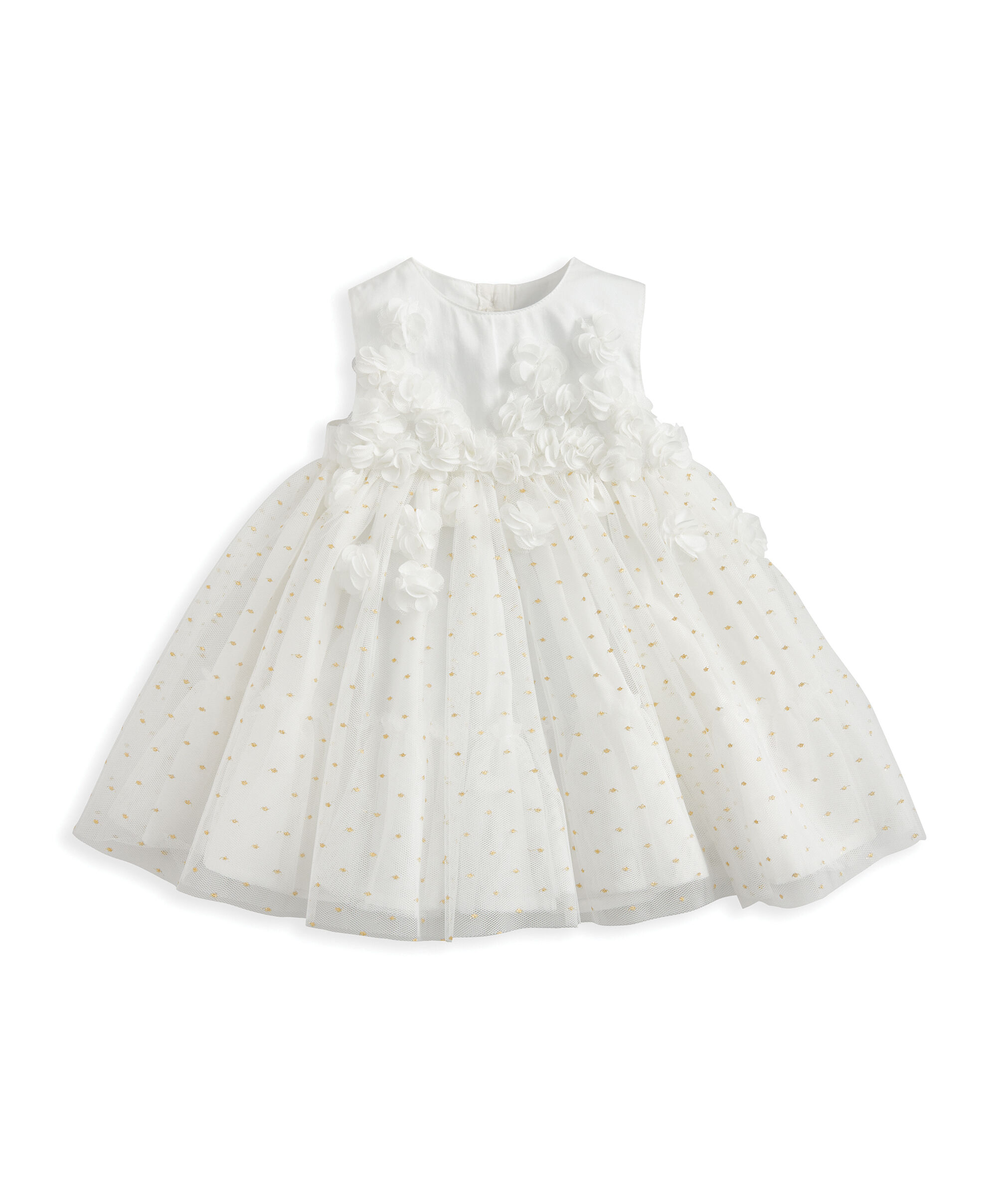 فستان مزين بزهور بارزة متناثرة image number 2