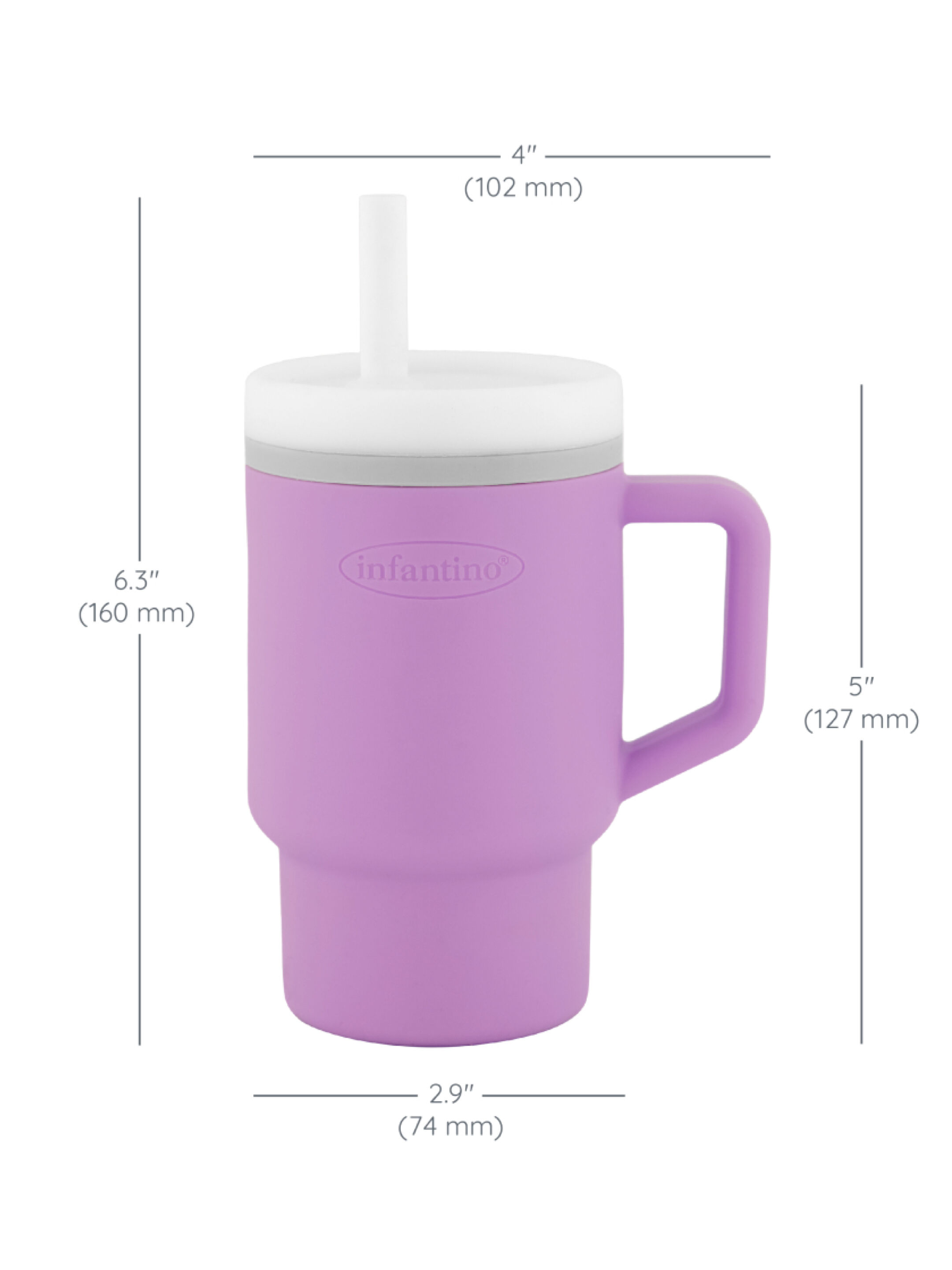 Infantino My 1st Tumbler - Lilac (6m+, 266ml) image number 3