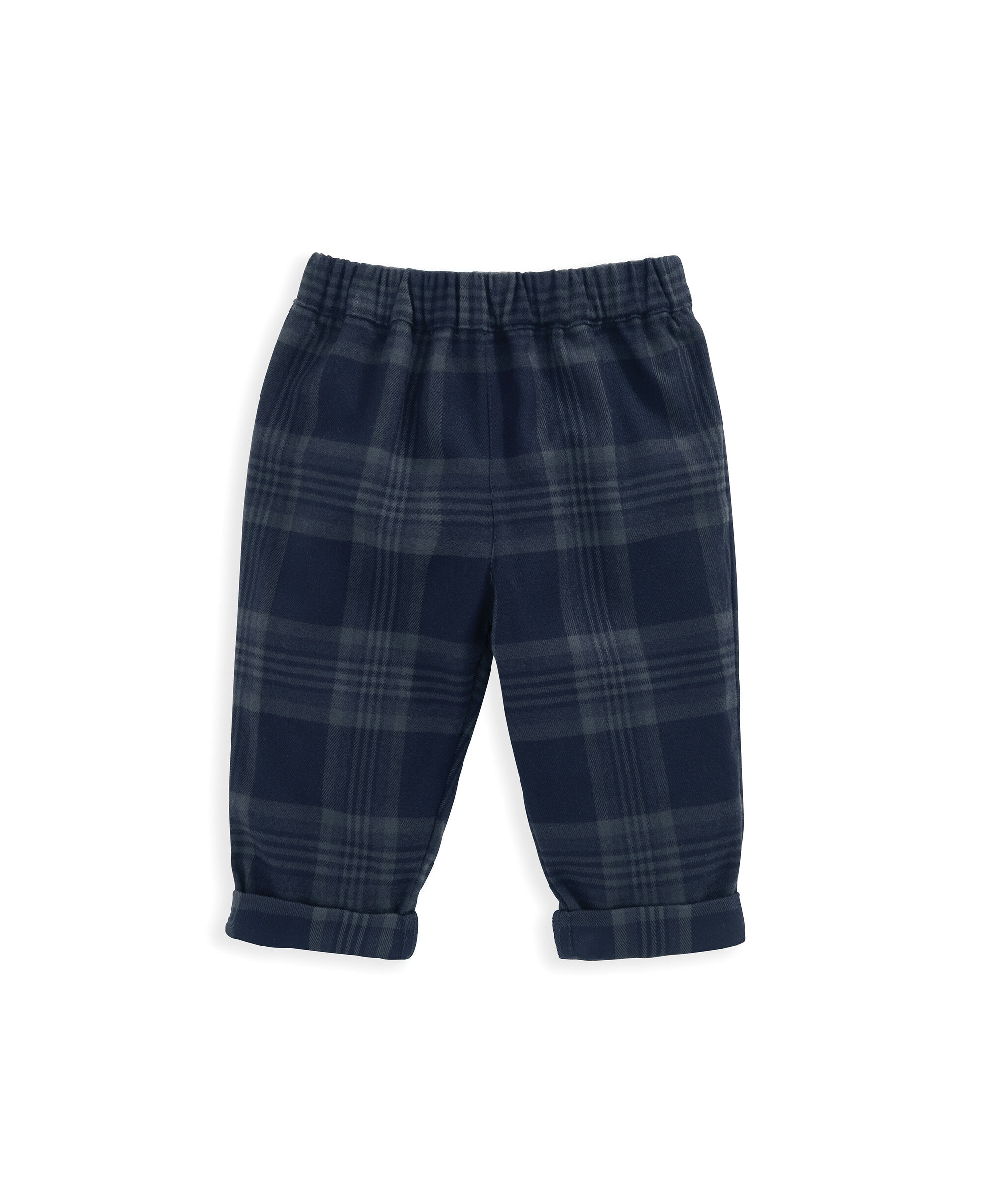 طقم بنطال بنقشة مربعات ولباس قطعة واحدة - قطعتان image number 3