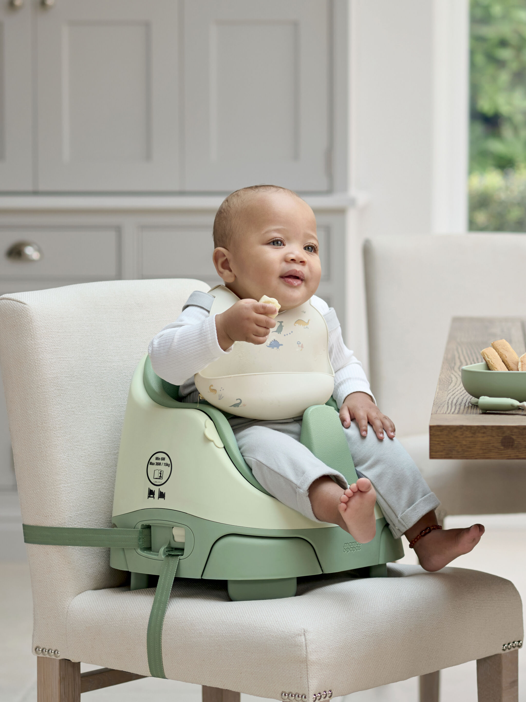 مقعد باغ داعم وأرضي 3 في 1 بصينية ألعاب - أوكالبتوس image number 1