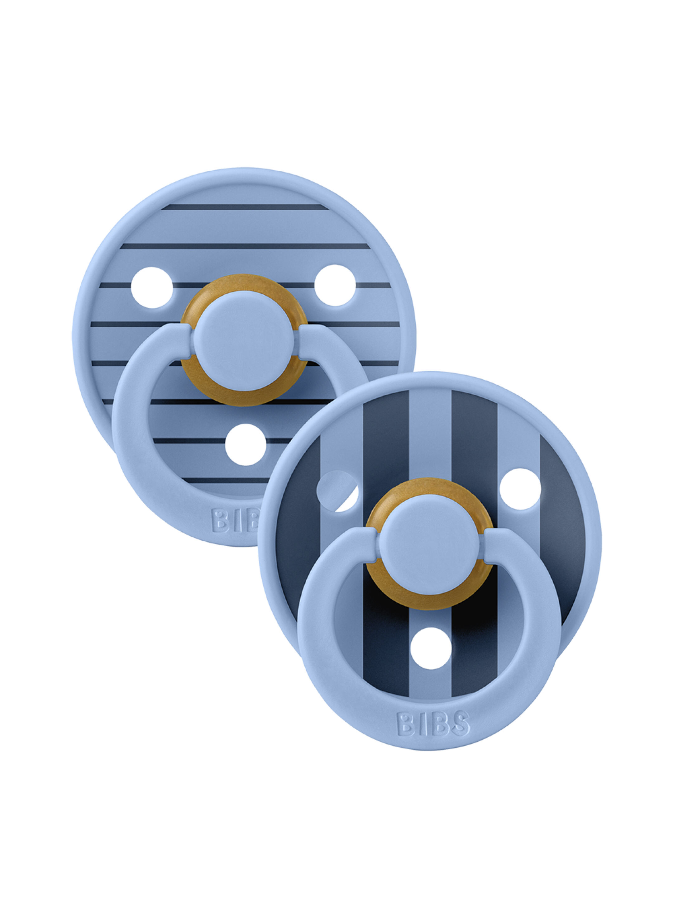 مجموعة لهايات بيبس كولور بين لاتكس مقاس 1 للأطفال منذ الولادة بلون أزرق فاتح متنوع - قطعتان image number 1
