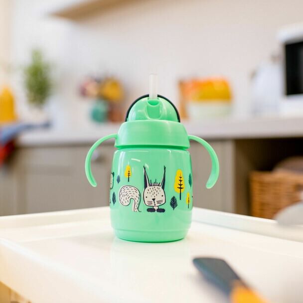 كوب سوبر ستار بماصة للتدرب على الشرب للأطفال من 6 شهور من تومي تيببي - 300 ملل image number 3