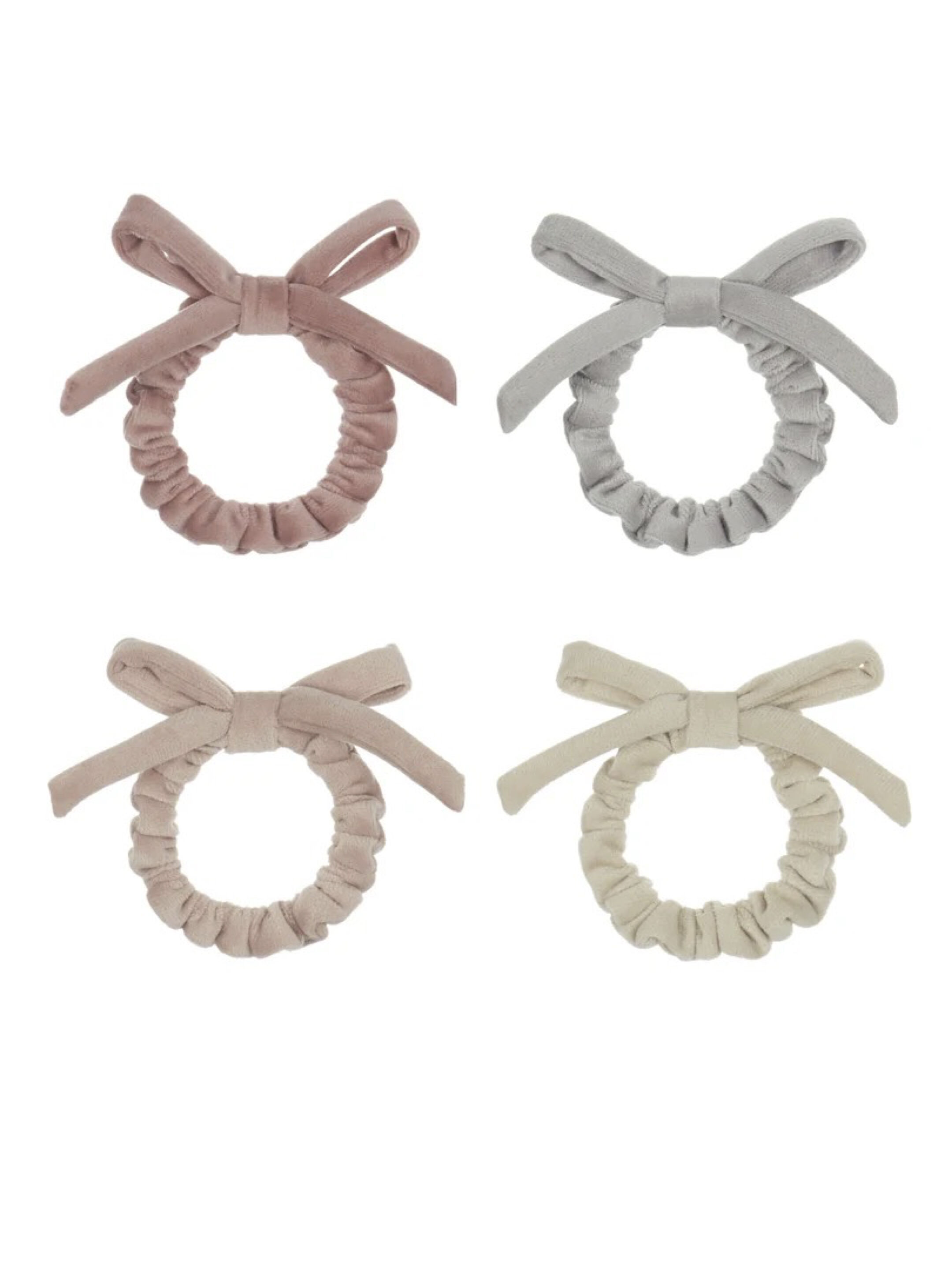 Fairy Velvet bow mini scrunchies
