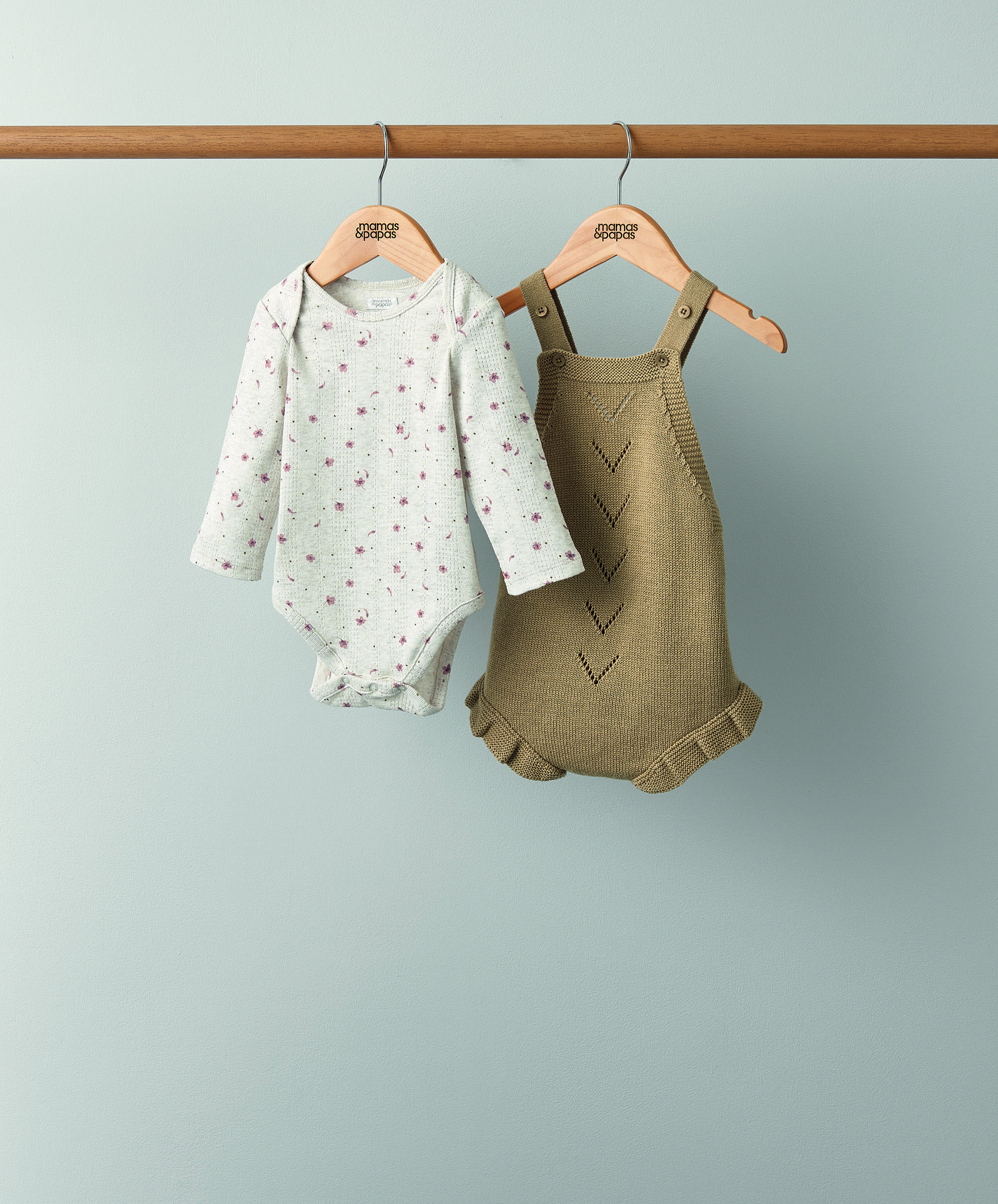 طقم دنغري قصير منسوج - قطعتان image number 1