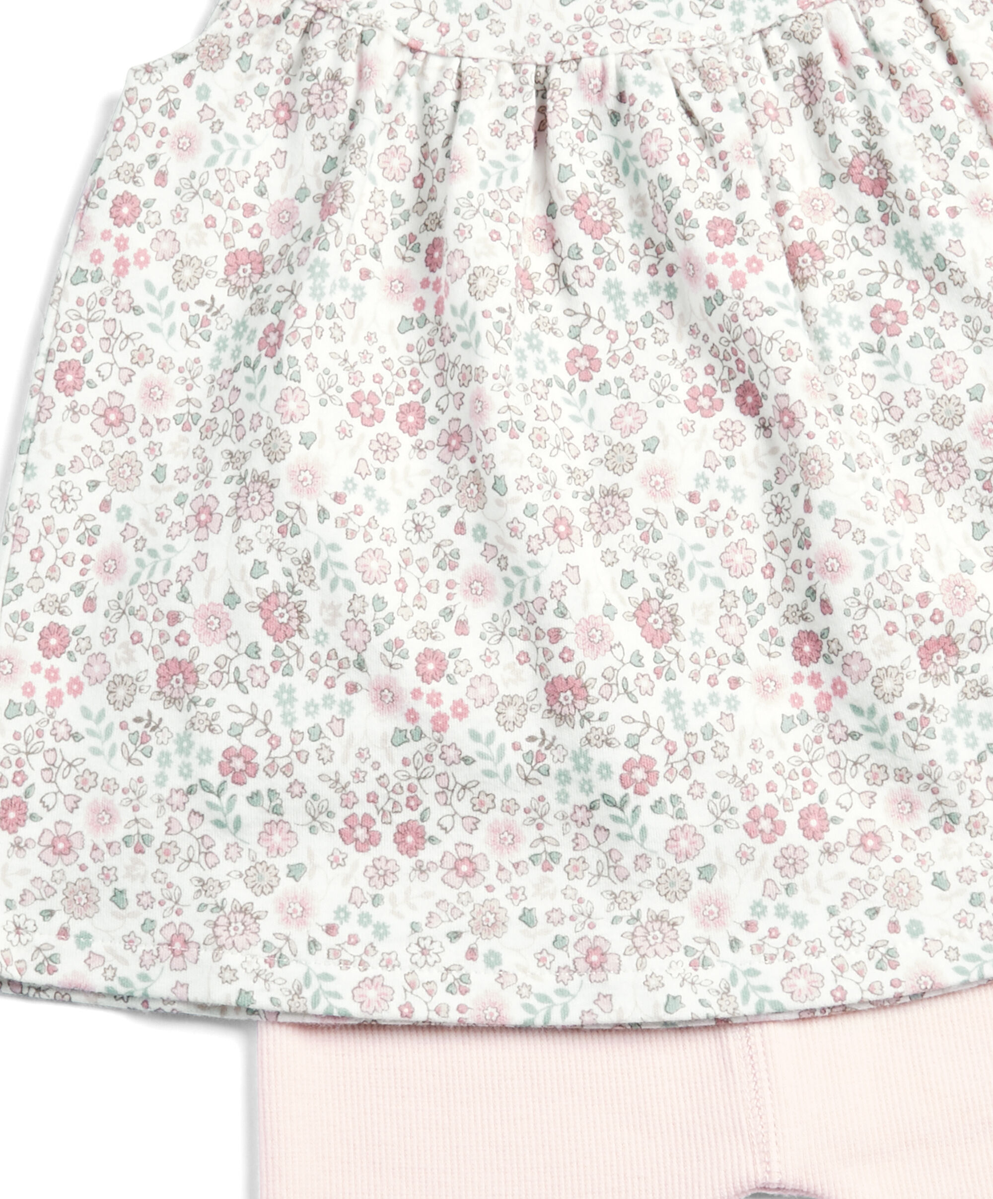 طقم بلوزة مطبوعة ولغينغز من نسيج مضلع image number 6