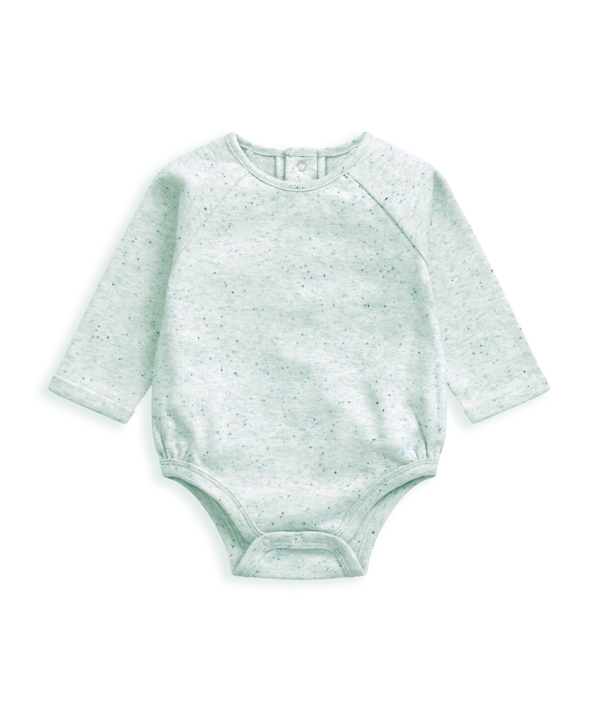 طقم لباس قطعة واحدة منقط ودنغري بنسيج متشابك - قطعتان image number 3