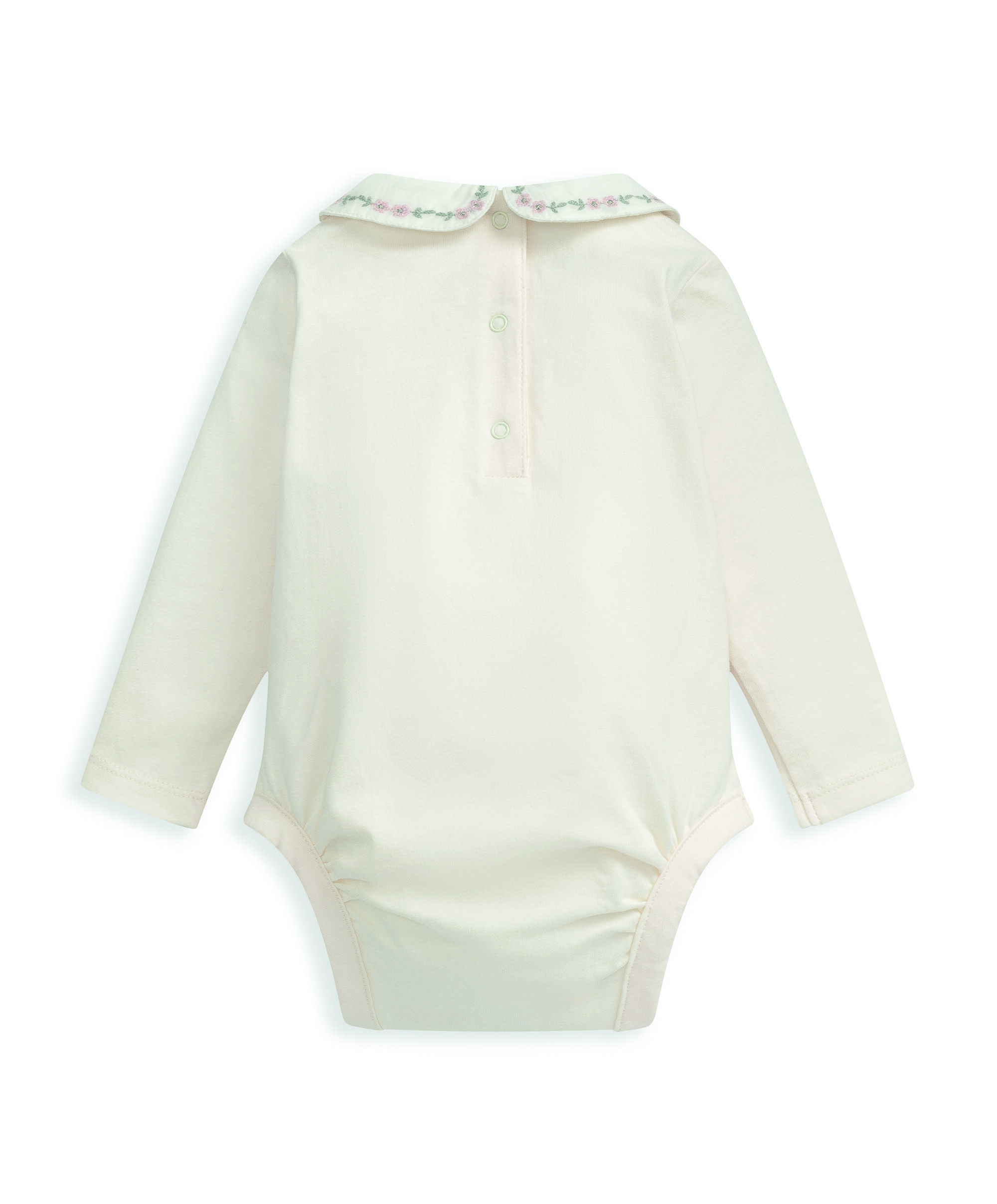 لباس قطعة واحدة بياقة مطرزة image number 3