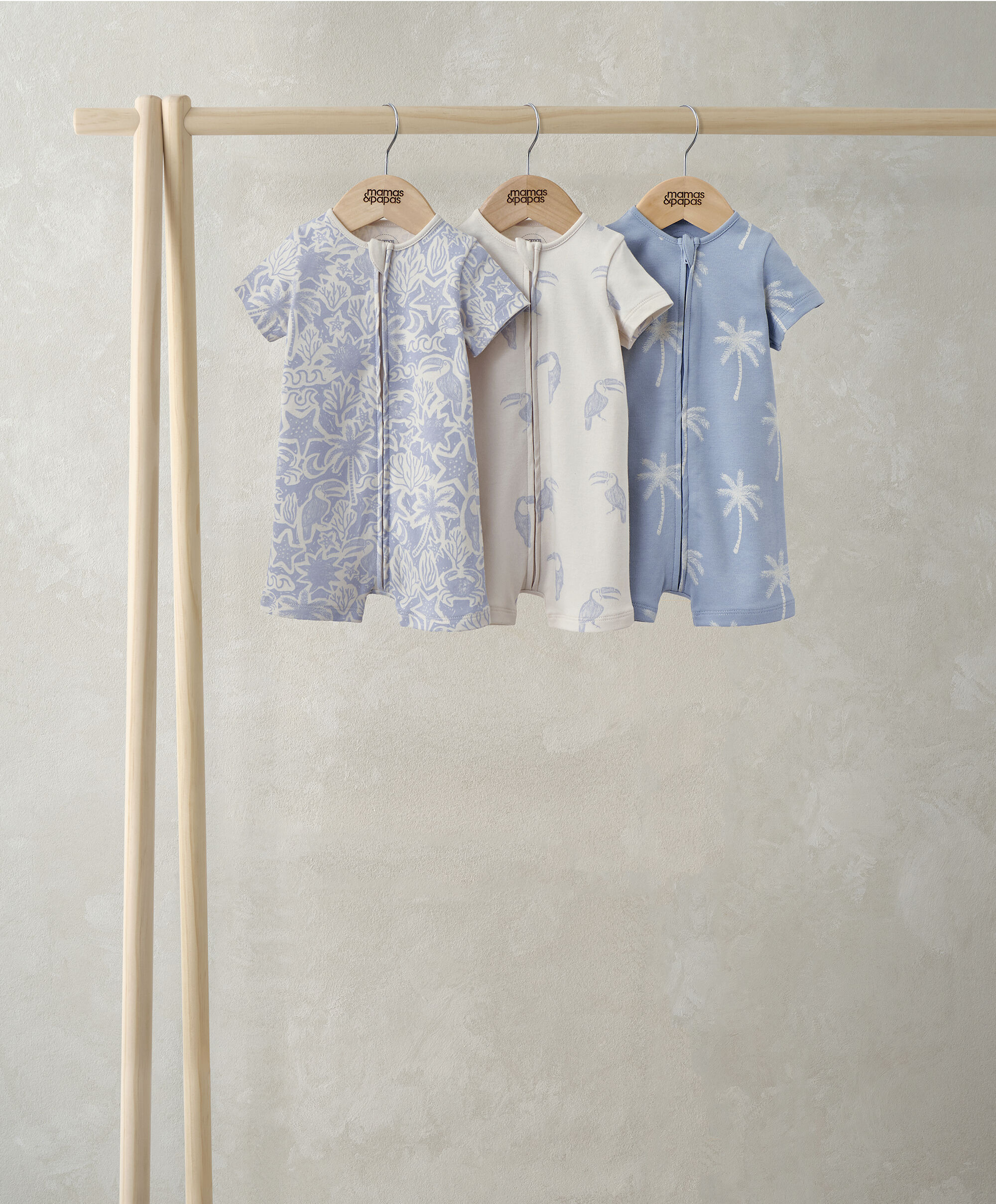 Toucan Rompers (Pack of 3)  image number 1