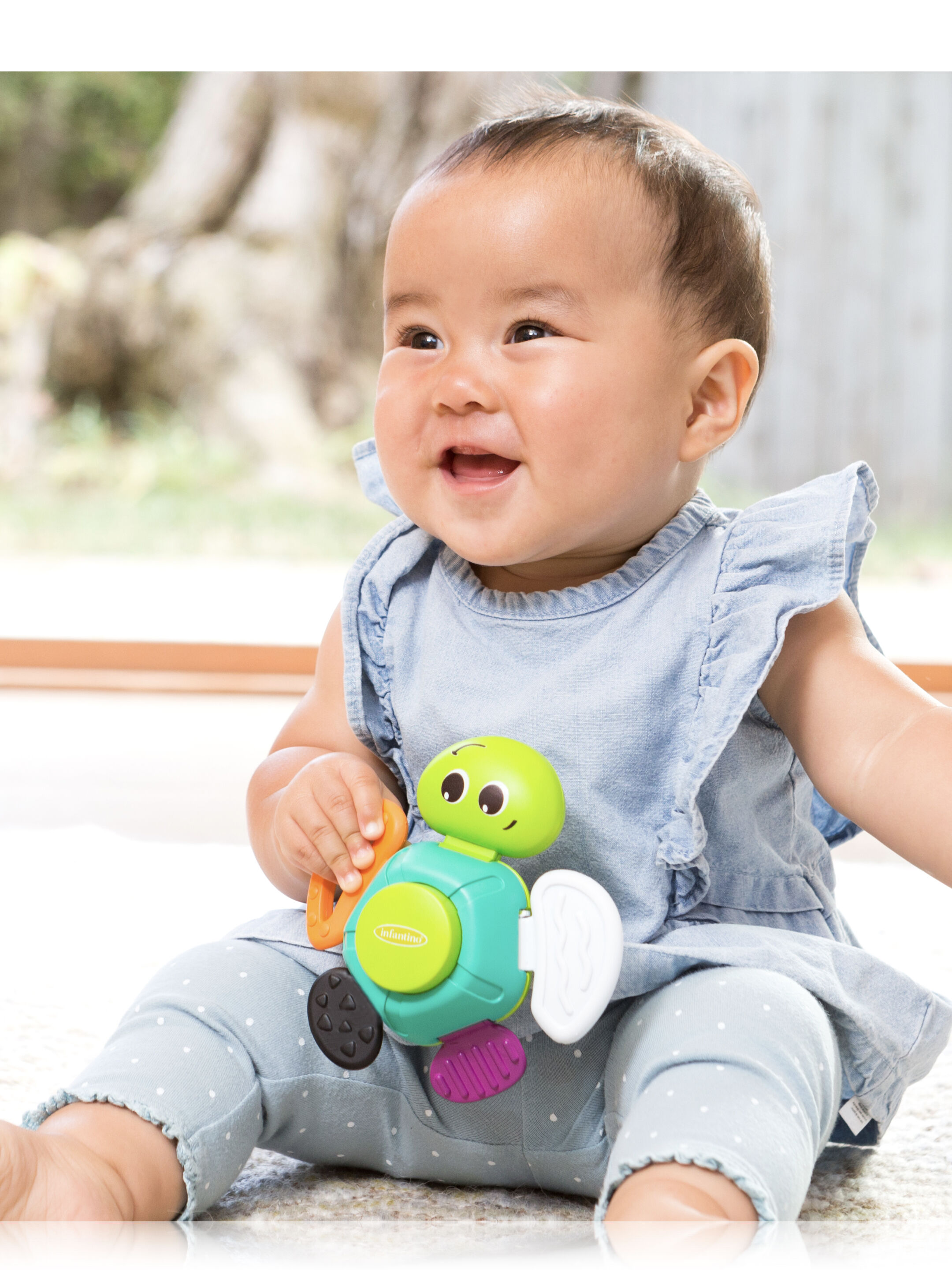 خشخيشة بتصميم سلحفاة - إنفانتينو