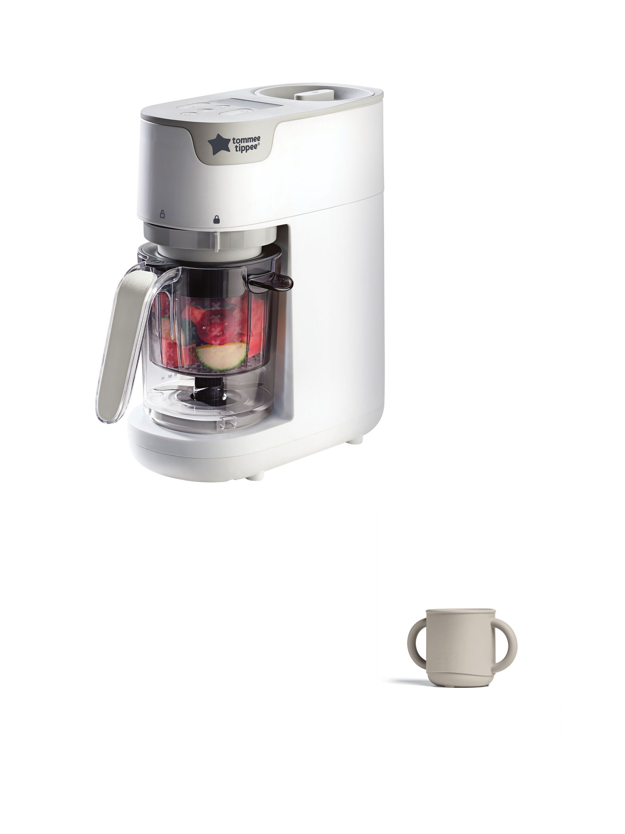 مجموعة محضر طعام تومي تيبي سريع 6 في 1 مع كوب 3 في 1